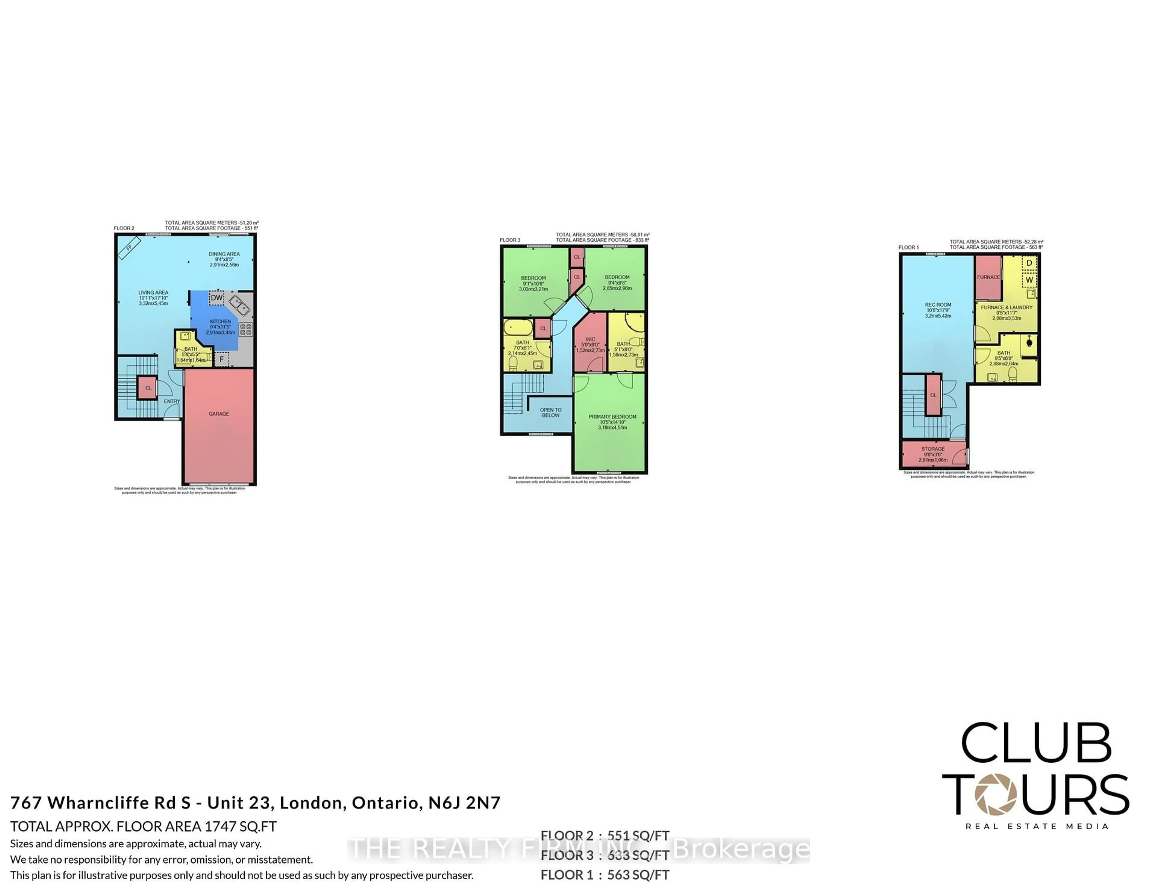 Floor plan for 767 Wharncliffe Rd #23, London South Ontario N6J 2N7