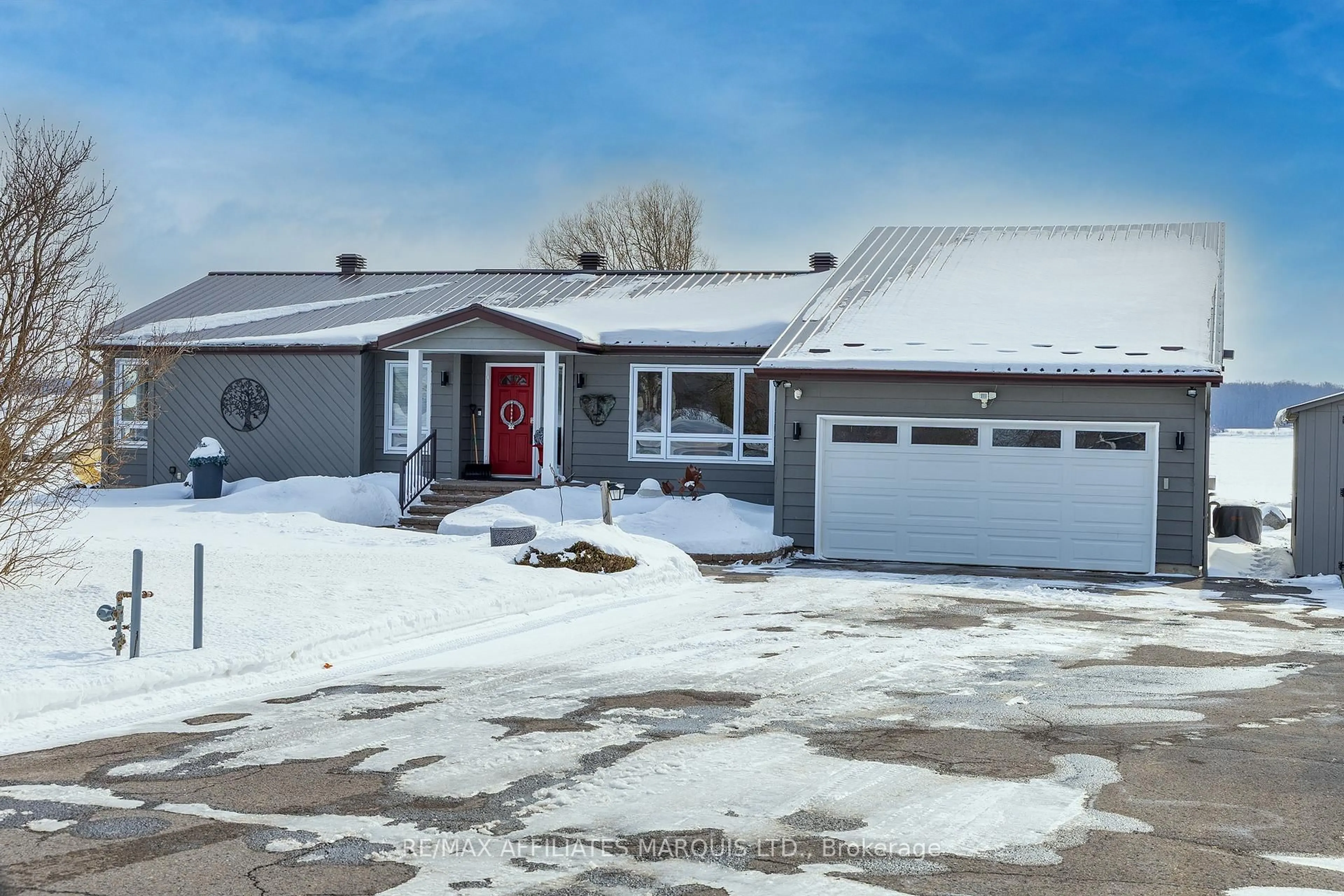 Home with vinyl exterior material, street for 11728 Lakeshore Dr, South Dundas Ontario K0C 1X0