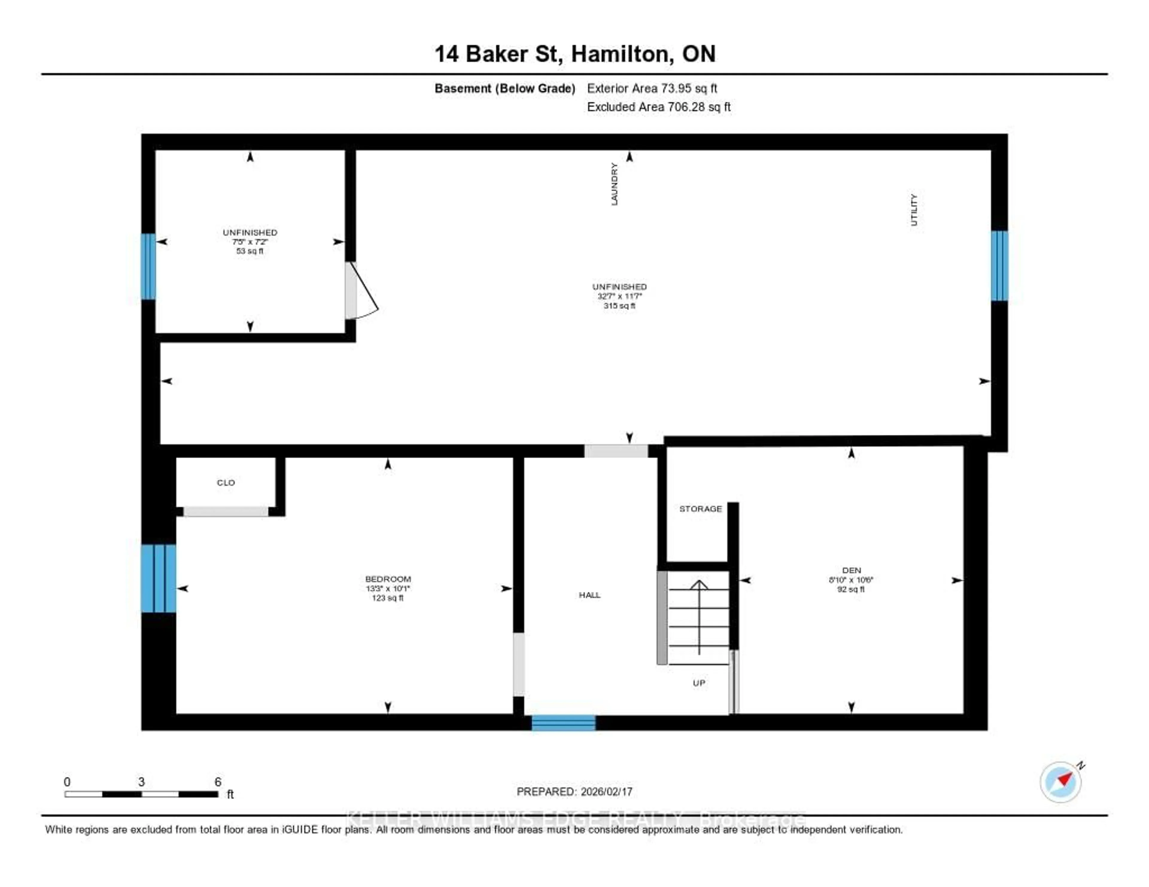 Floor plan for 14 Baker St, Hamilton Ontario L8R 1V3