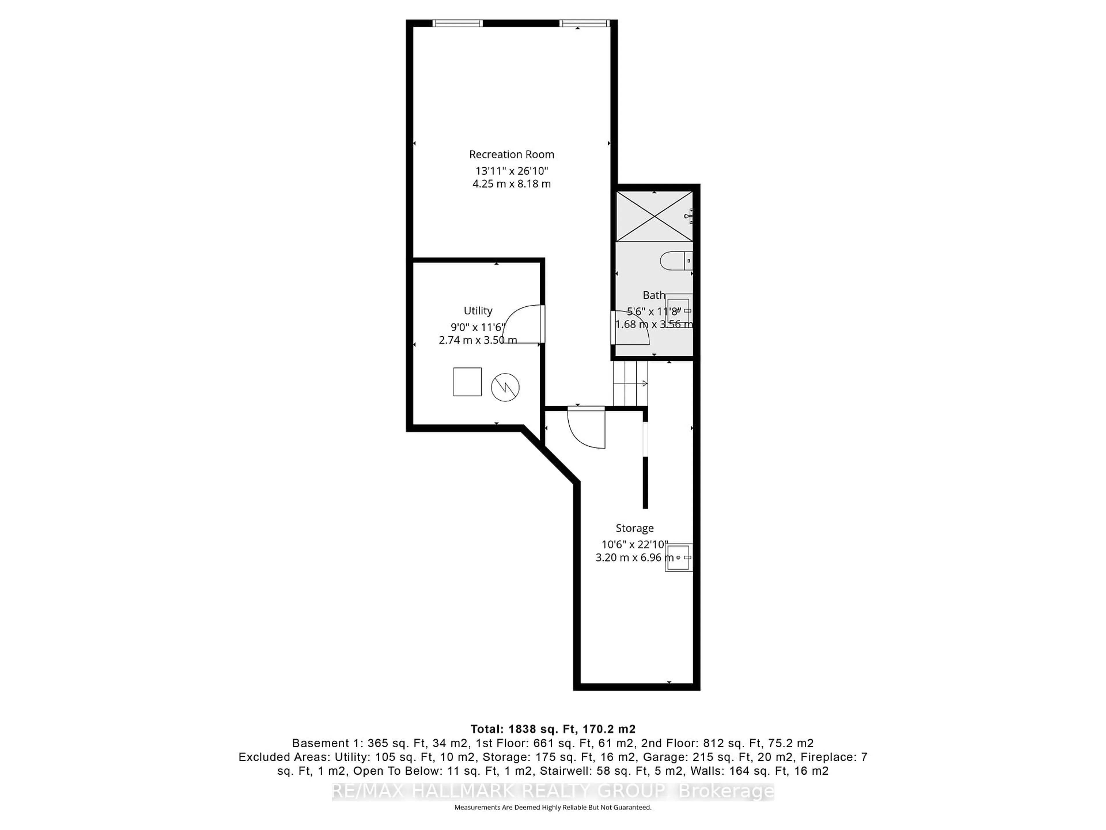 Floor plan for 355 Widgeon Way, Ottawa Ontario K1T 0G1