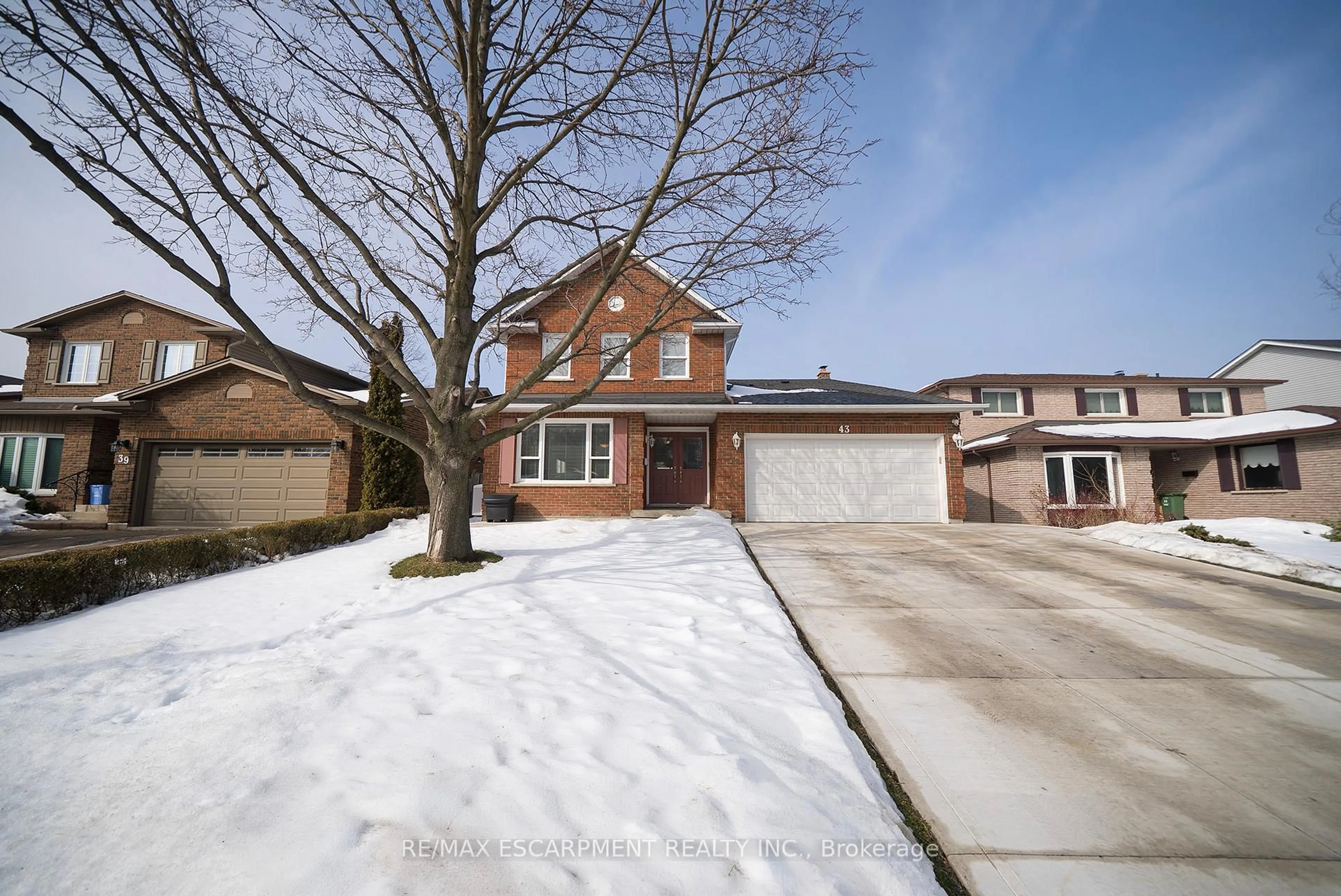 Home with brick exterior material, street for 43 Flamingo Dr, Hamilton Ontario L9A 4X6