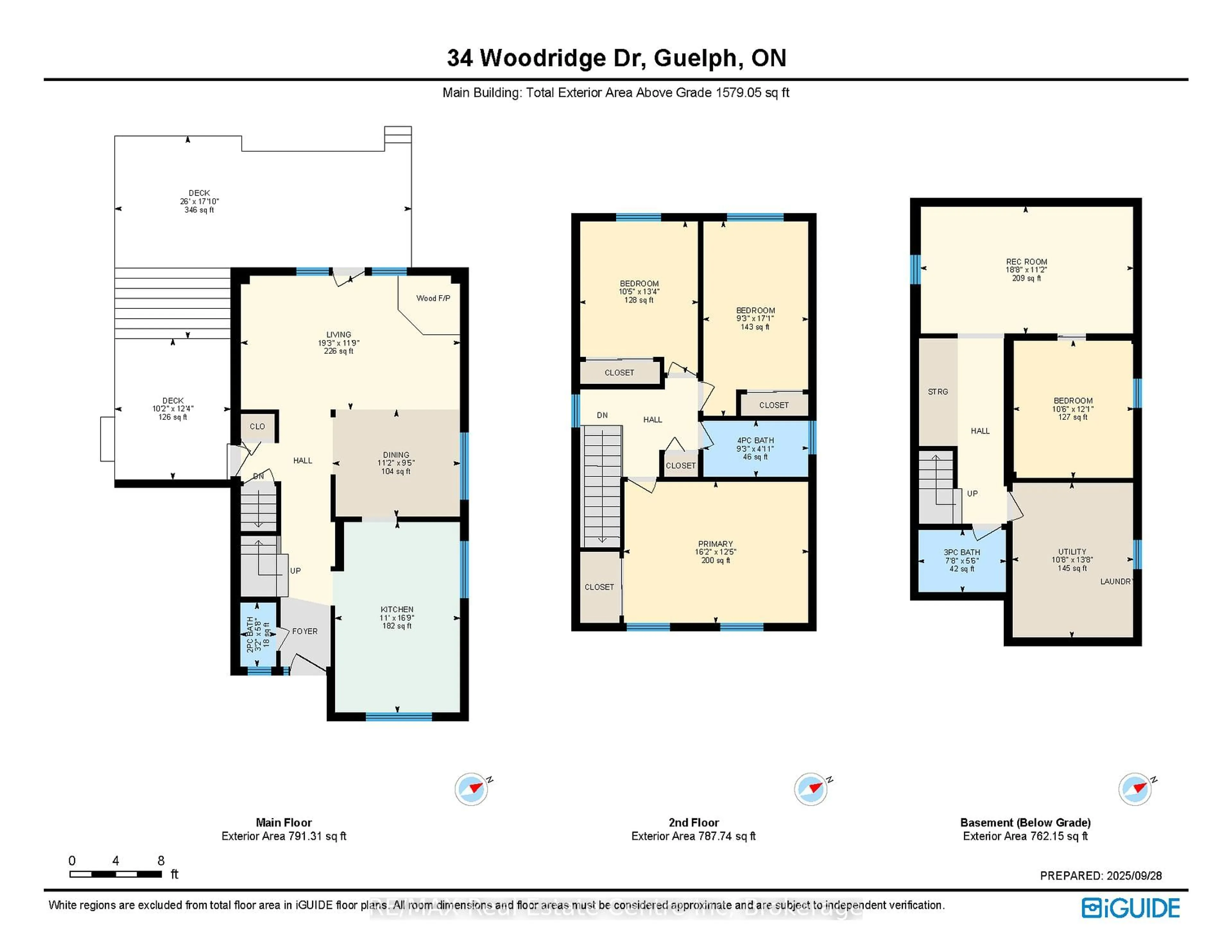 Floor plan for 34 Woodridge Dr, Guelph Ontario N1H 7E2