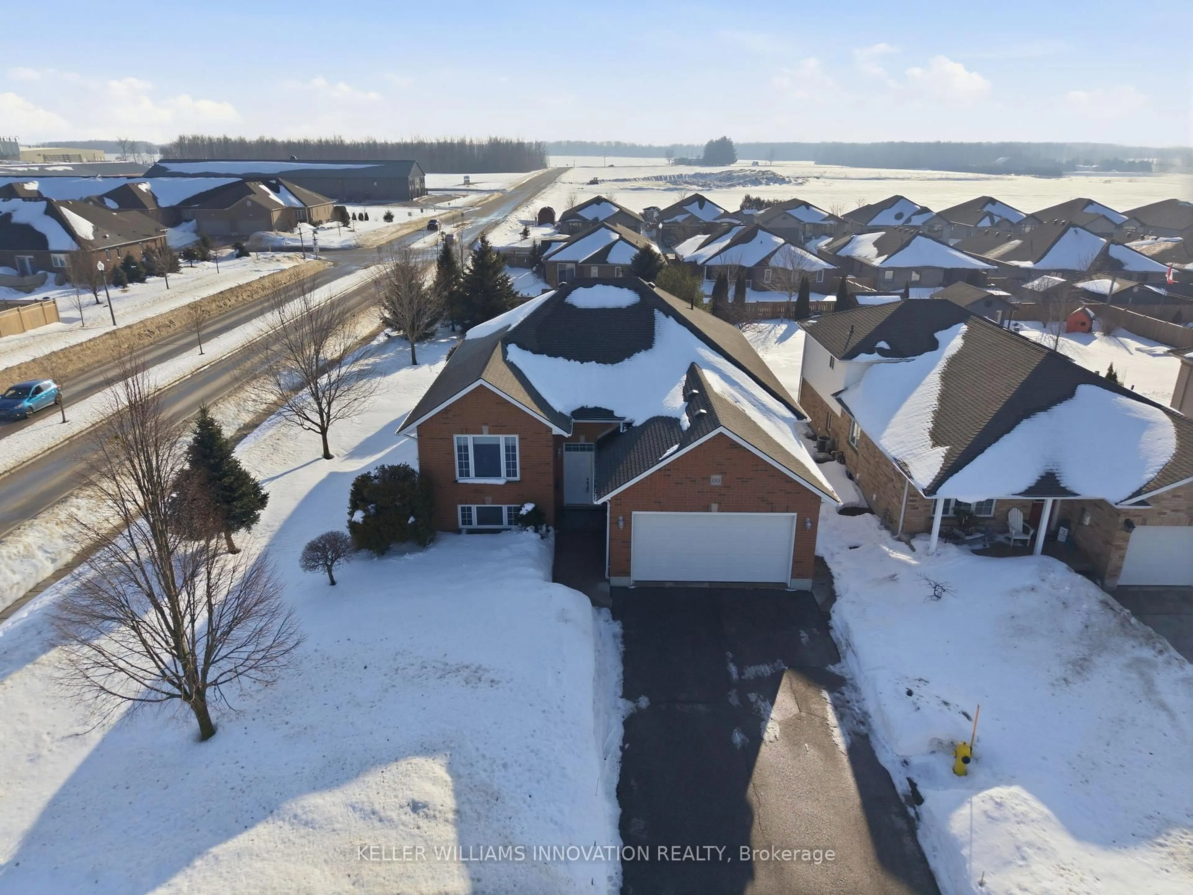 A pic from outside/outdoor area/front of a property/back of a property/a pic from drone, water/lake/river/ocean view for 110 Armstrong St, North Perth Ontario N4W 3V8