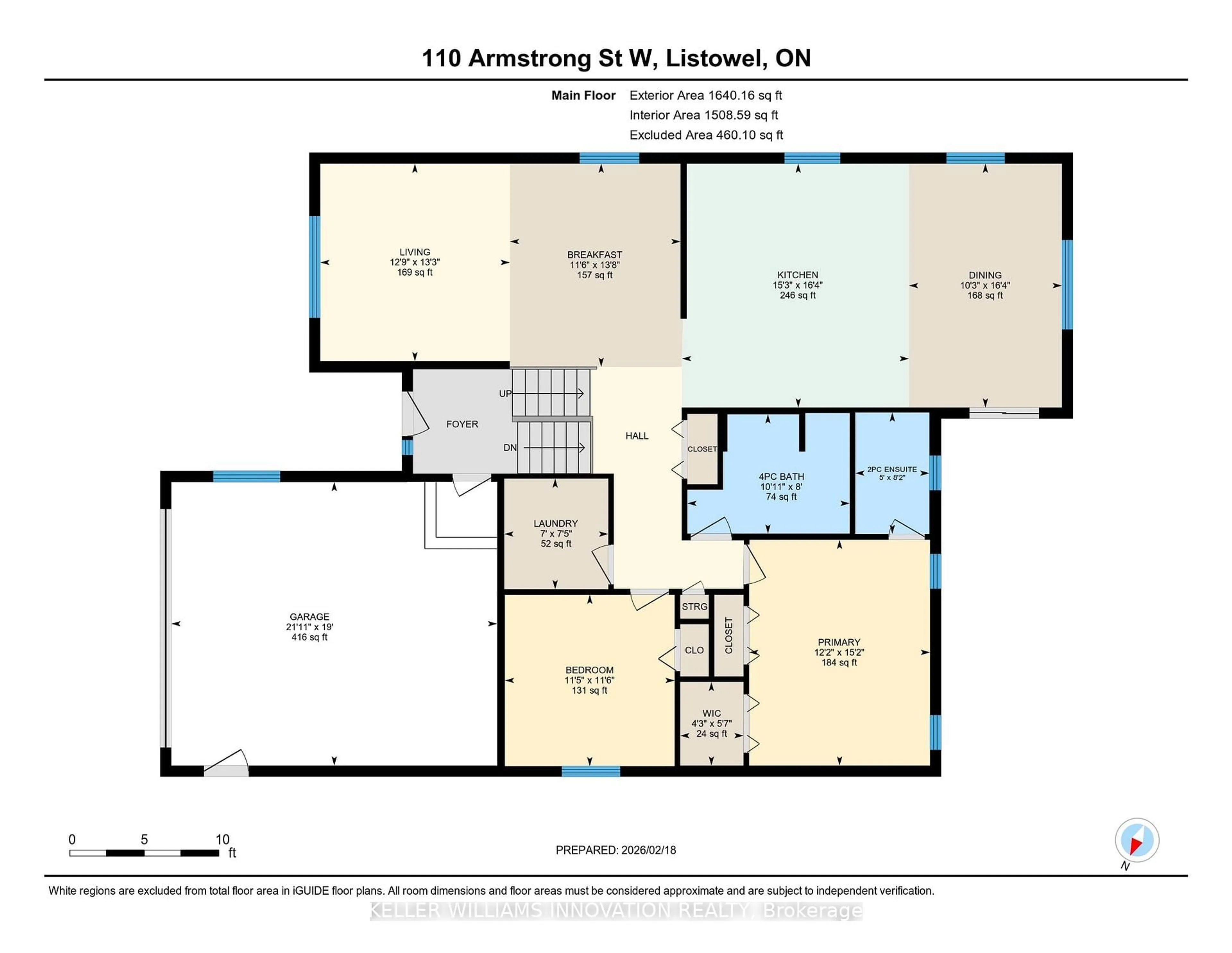 Floor plan for 110 Armstrong St, North Perth Ontario N4W 3V8