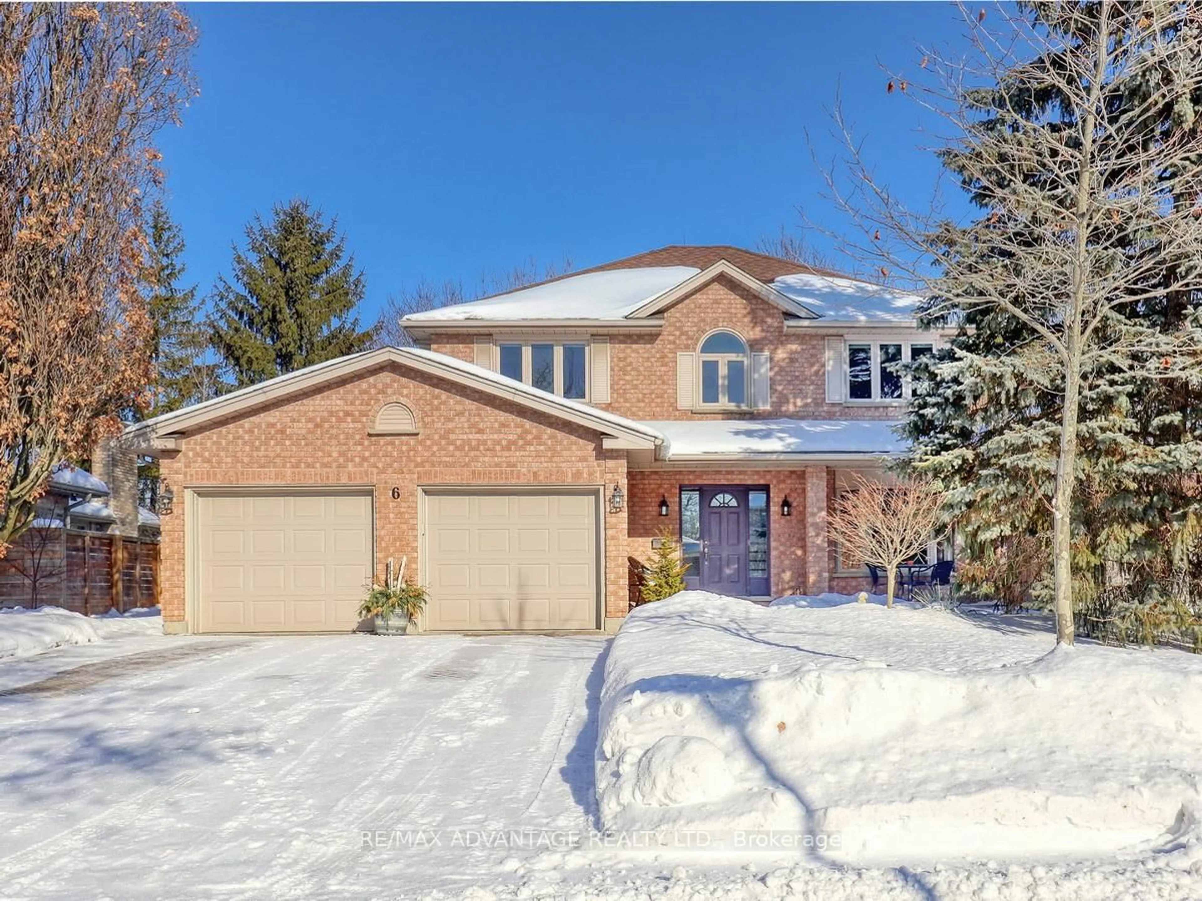 Home with brick exterior material, street for 6 Green Hedge Lane, London North Ontario N6H 4Z5