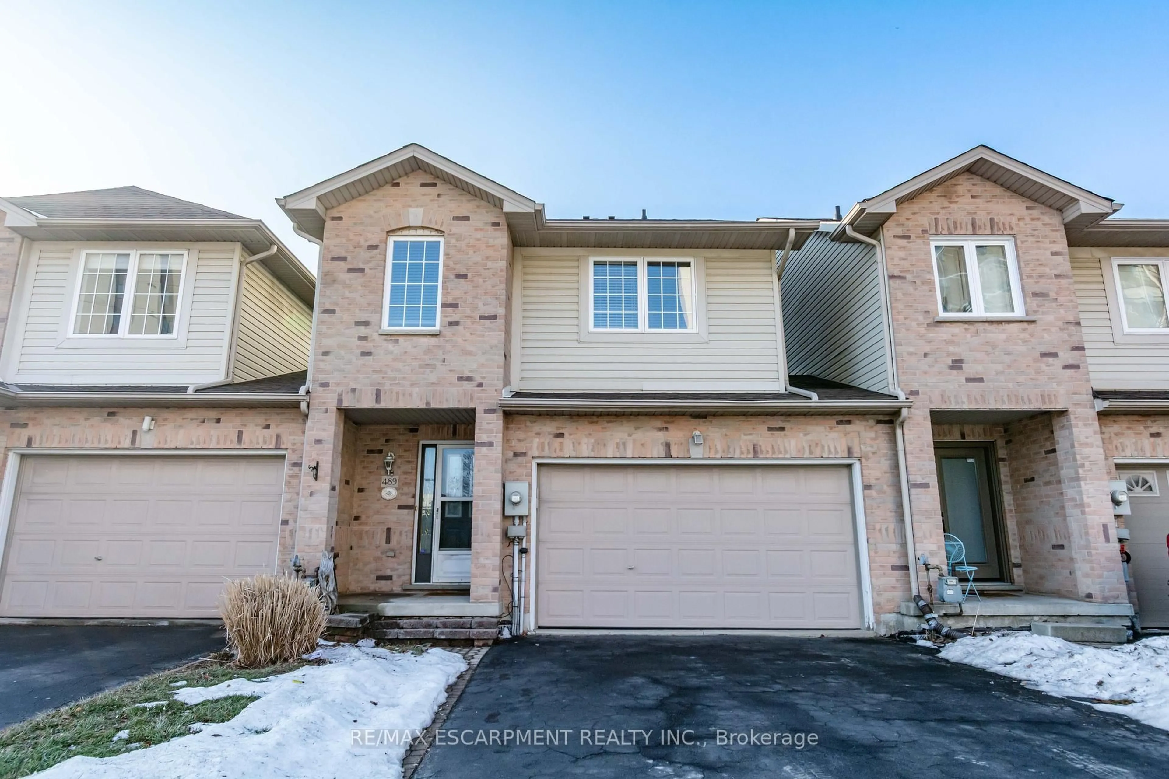 Home with brick exterior material, street for 489 Green Rd, Hamilton Ontario L8E 6A3