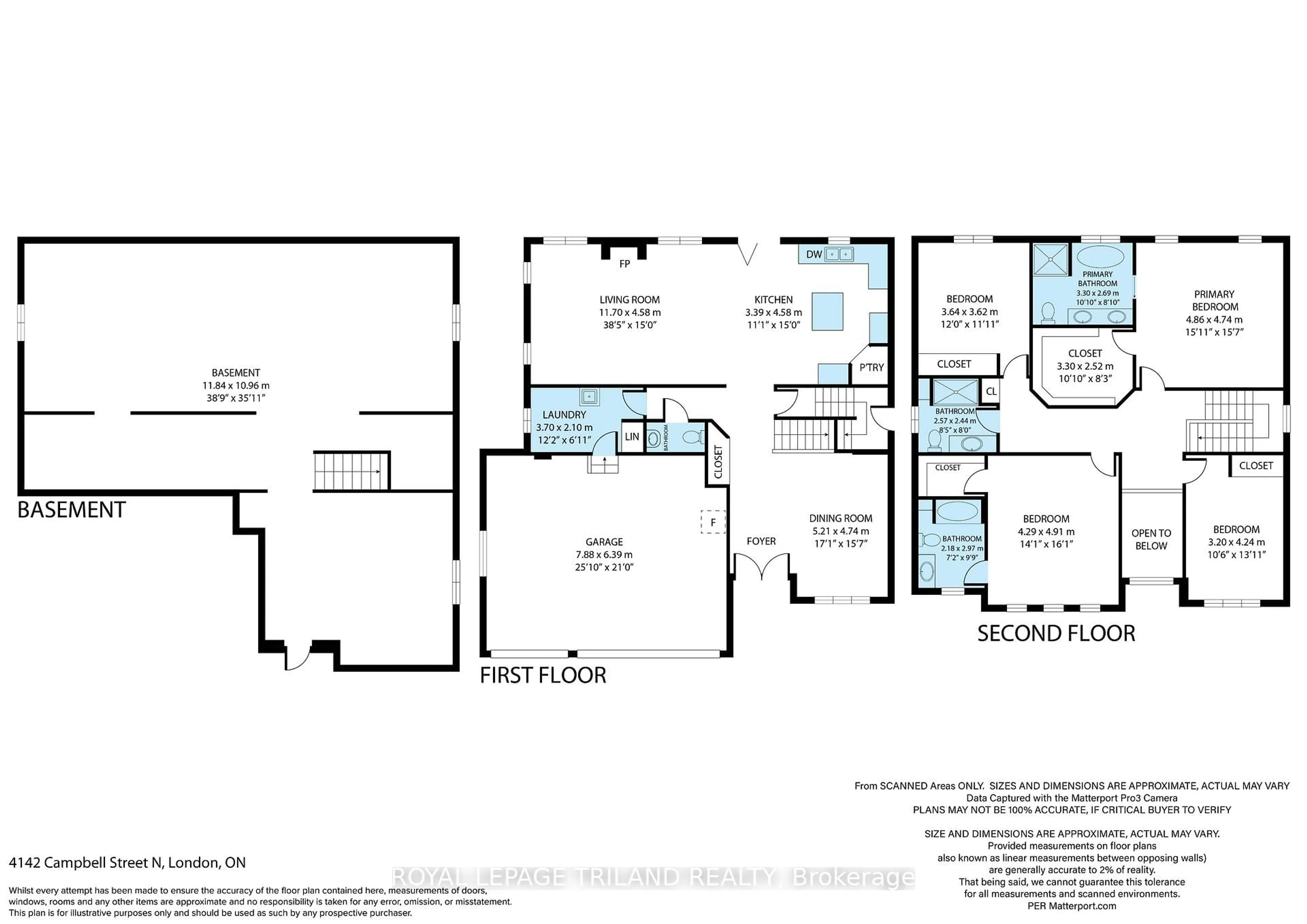 Floor plan for 4142 Campbell St, London South Ontario N6P 0H5