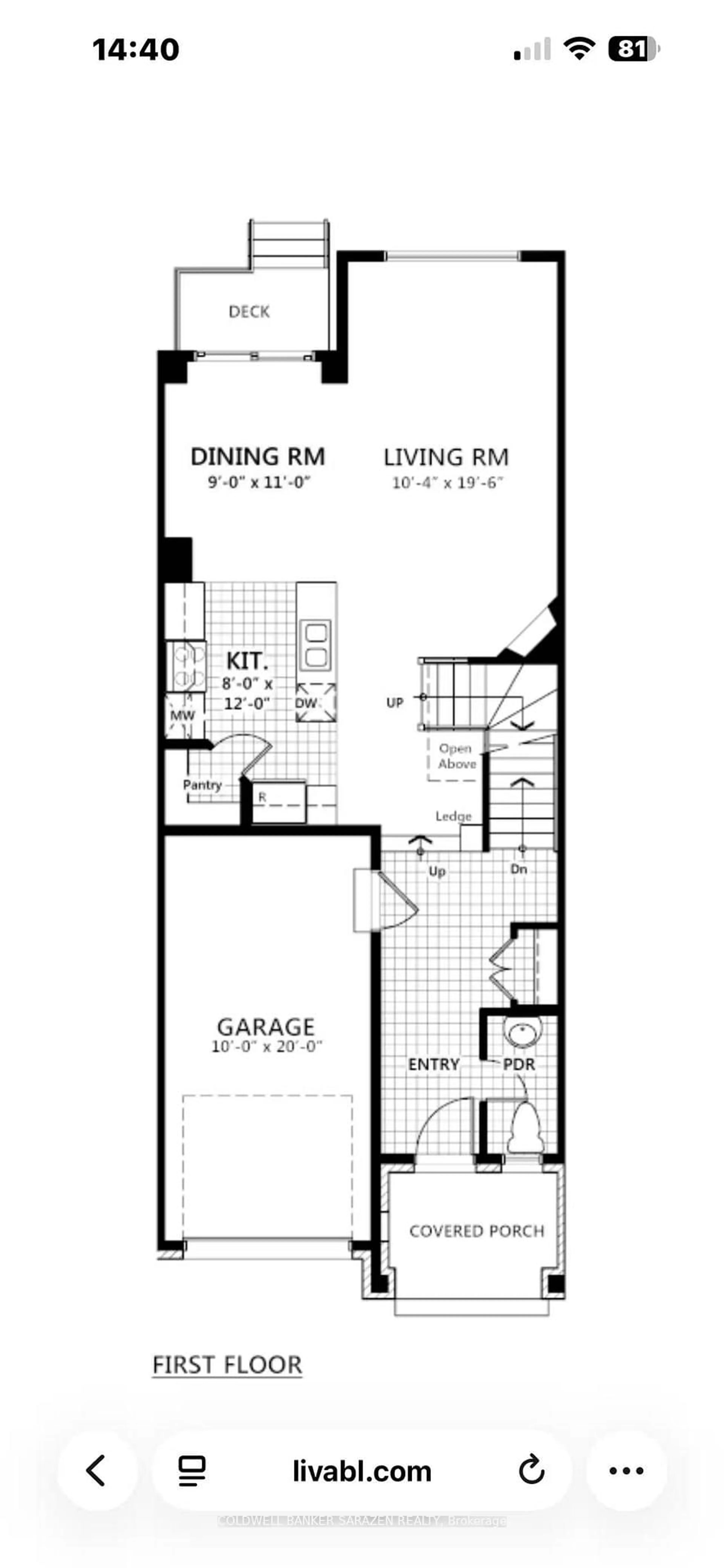 Floor plan for 547 Jackdaw Ave, Barrhaven Ontario K2J 6M6