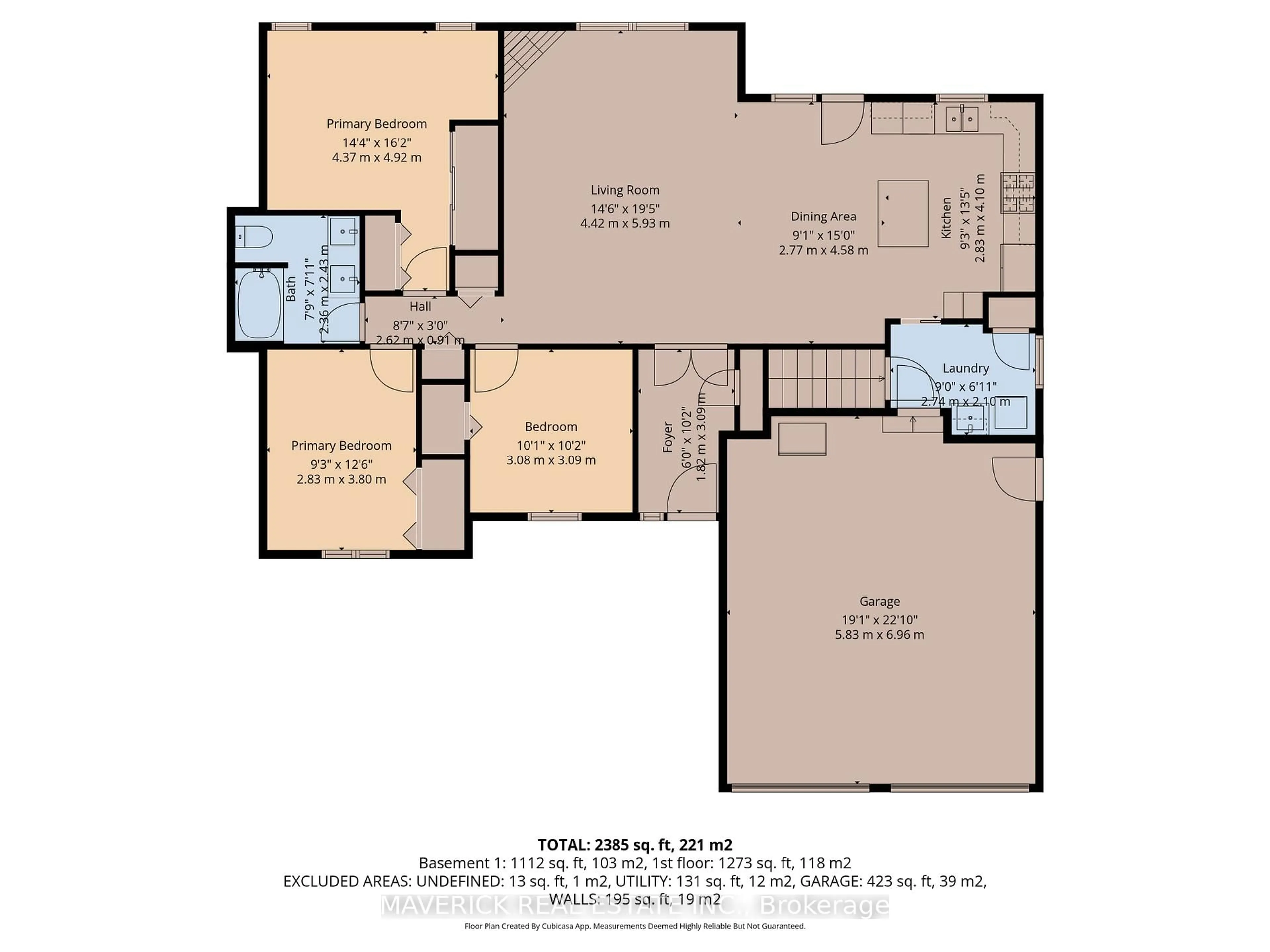 Floor plan for 224 Snyders Ave, Central Elgin Ontario N0L 1B0