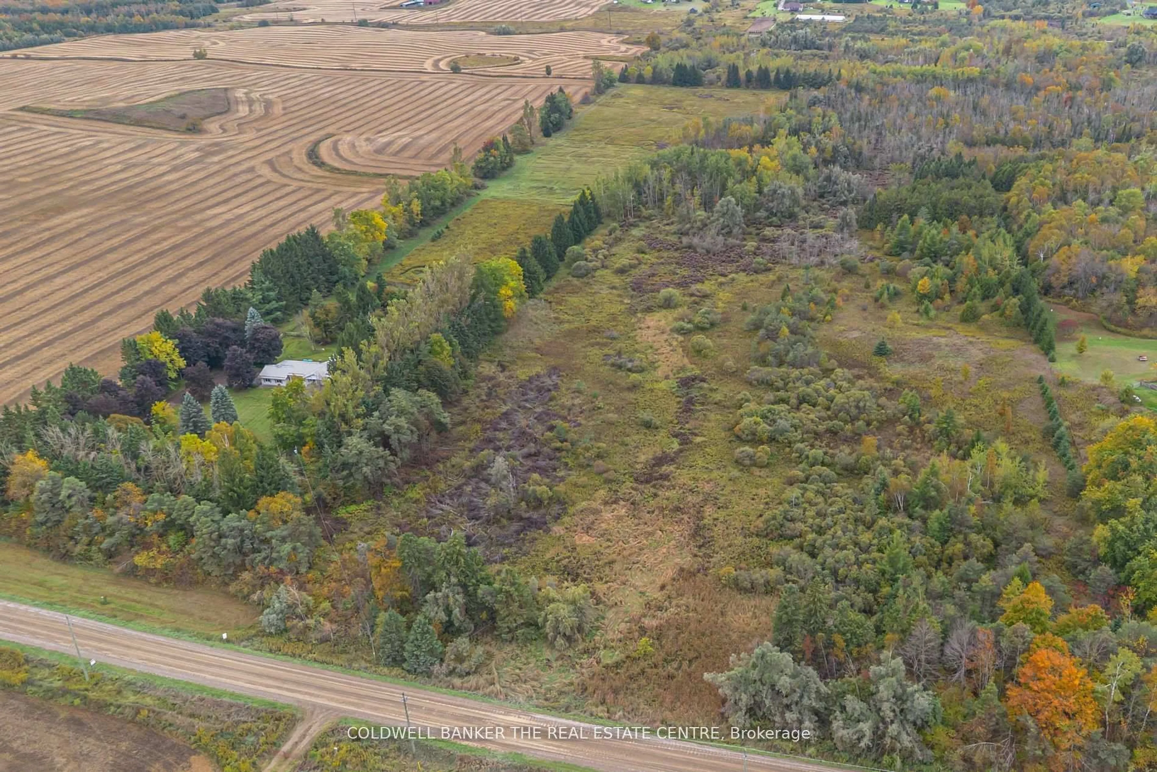 A pic from outside/outdoor area/front of a property/back of a property/a pic from drone, forest/trees view for 515490 2nd Line, Amaranth Ontario L9V 1L6