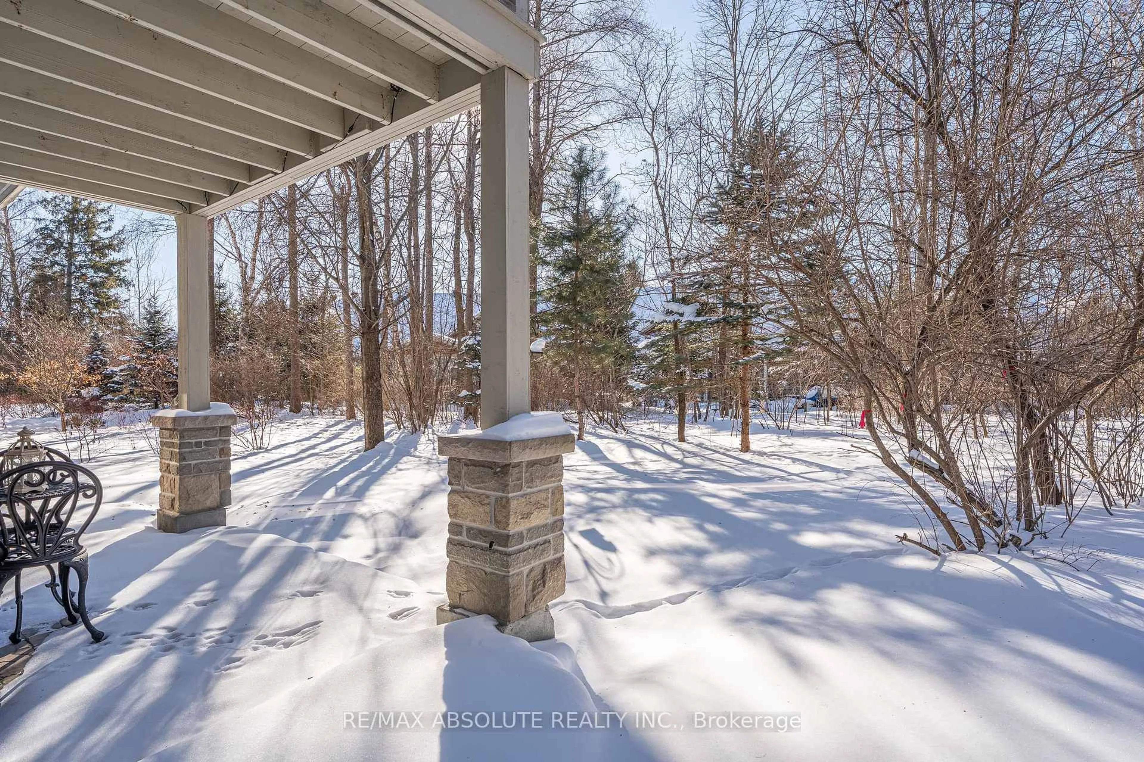 Patio, forest/trees view for 31 Marsh Sparrow Private, Kanata Ontario K2K 3P2