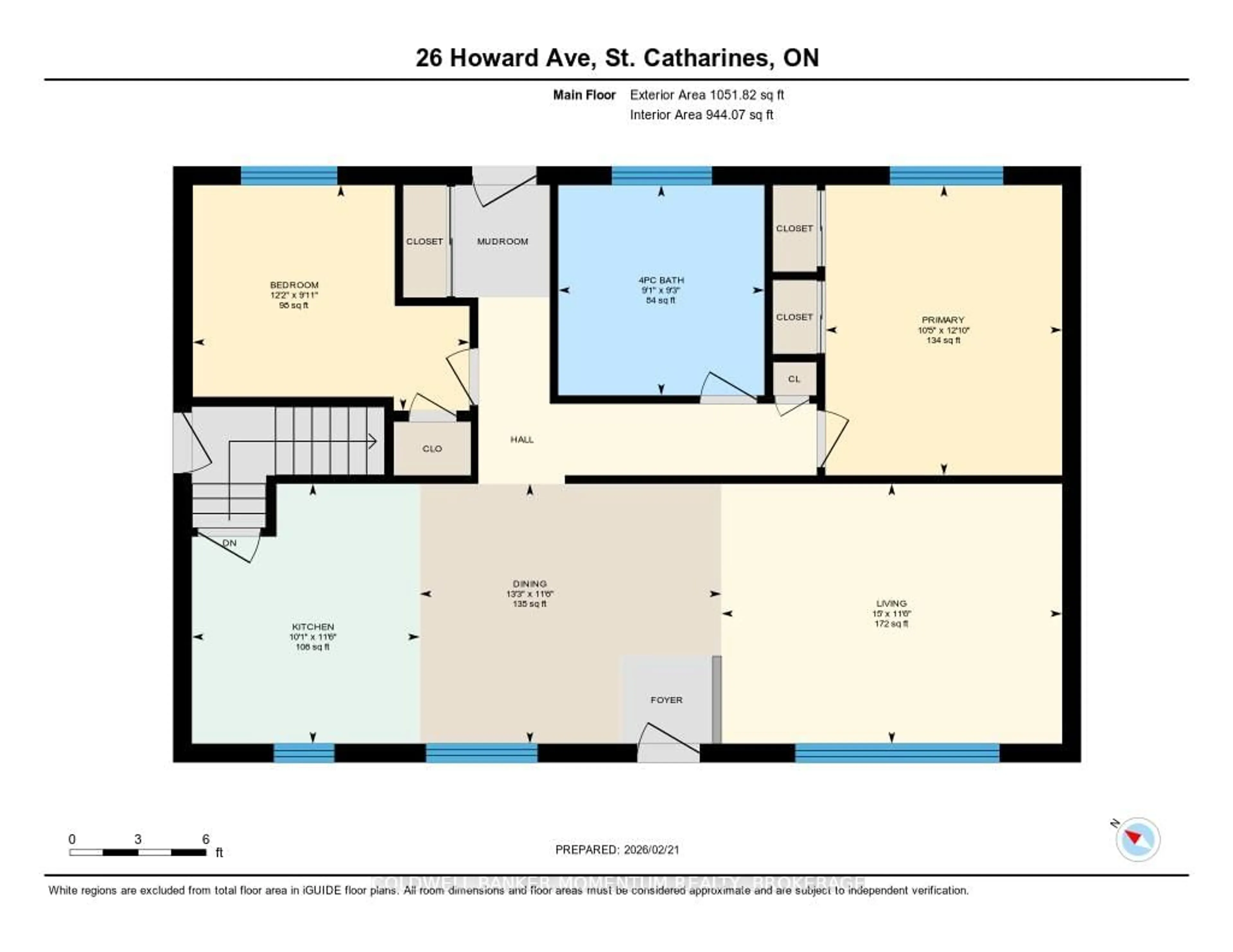 Floor plan for 26 Howard Ave, St. Catharines Ontario L2N 3X1