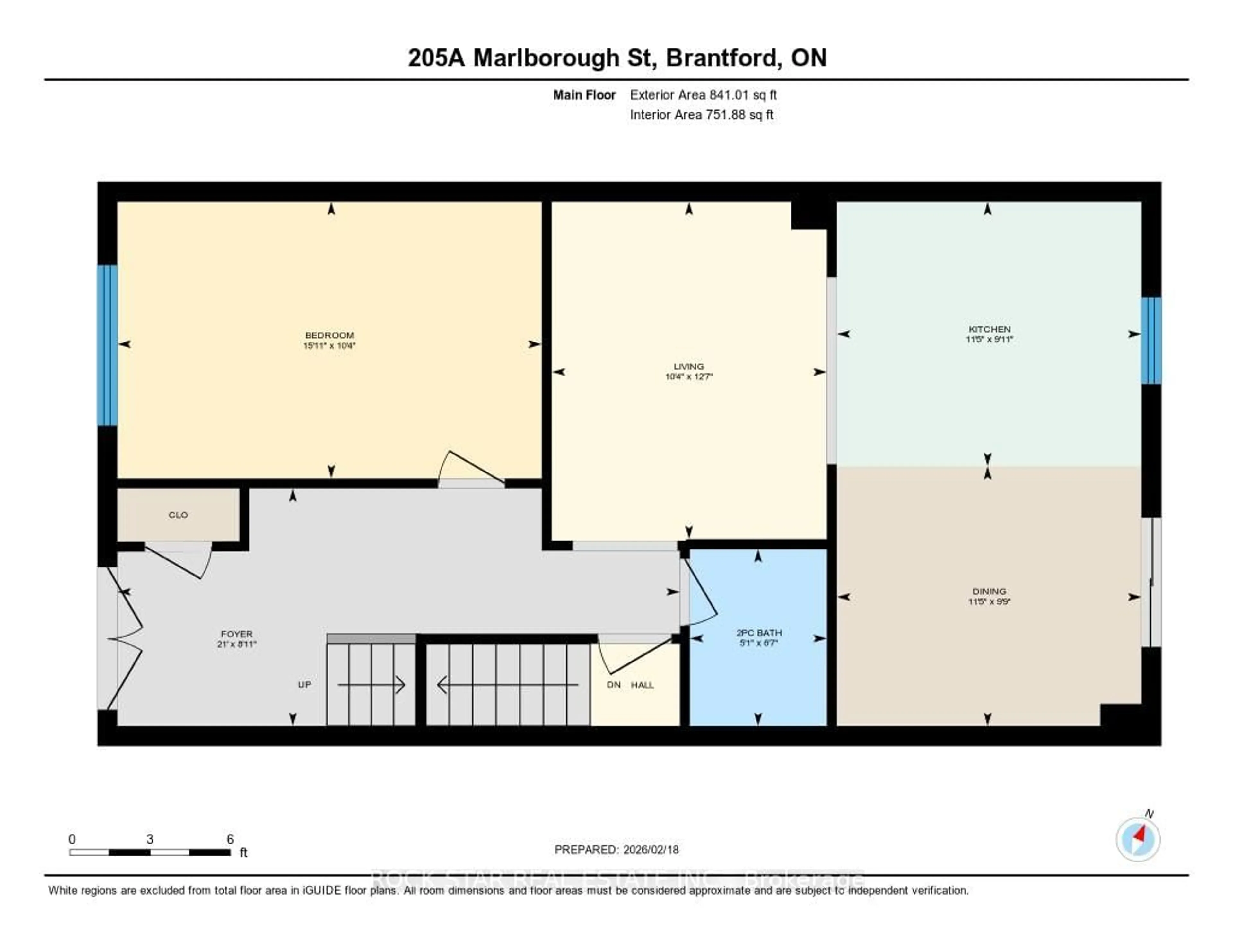 Floor plan for 205A MARLBOROUGH St, Brantford Ontario N3S 4T2