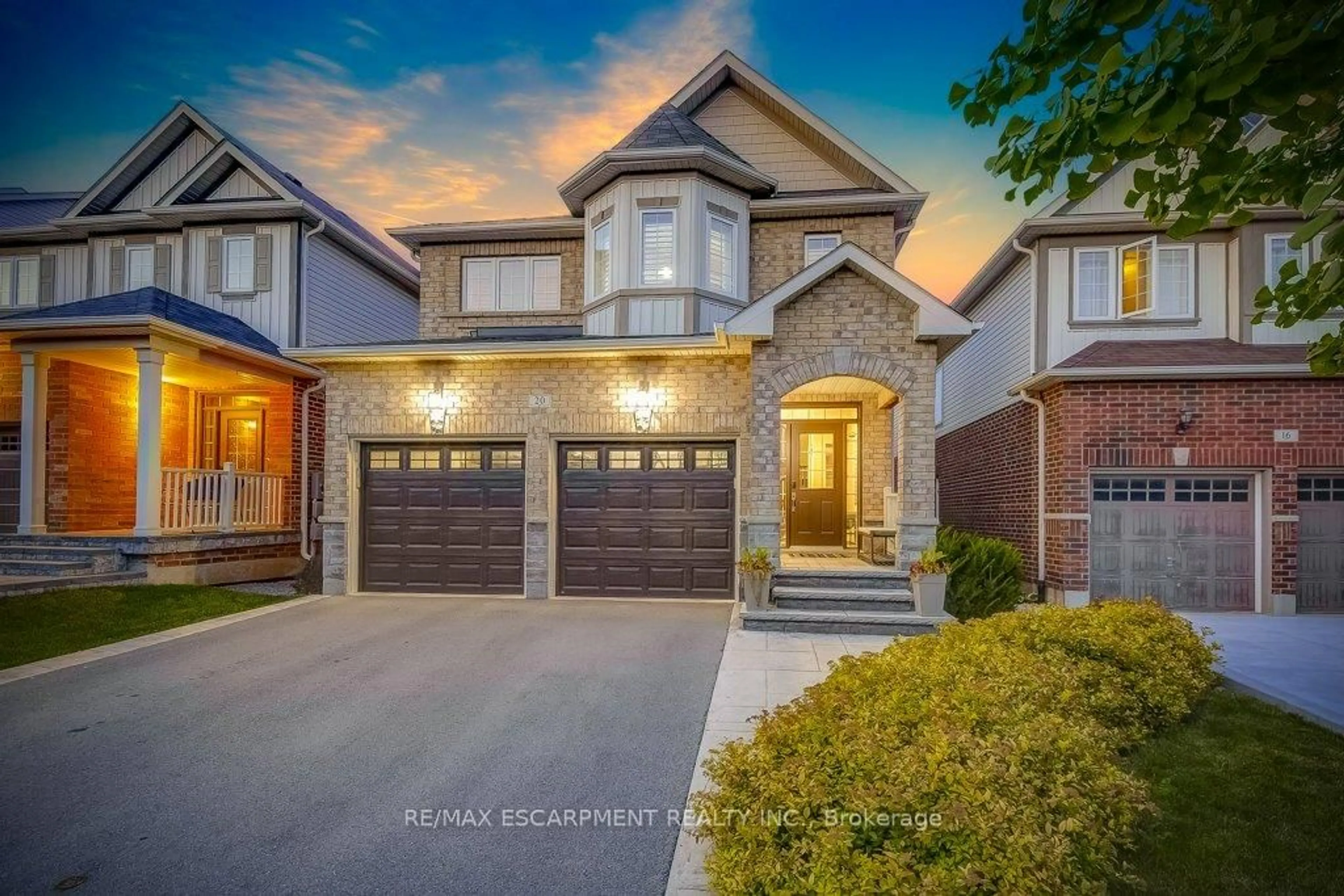 Home with brick exterior material, street for 20 Bousfield Crt, Hamilton Ontario L8B 0T3