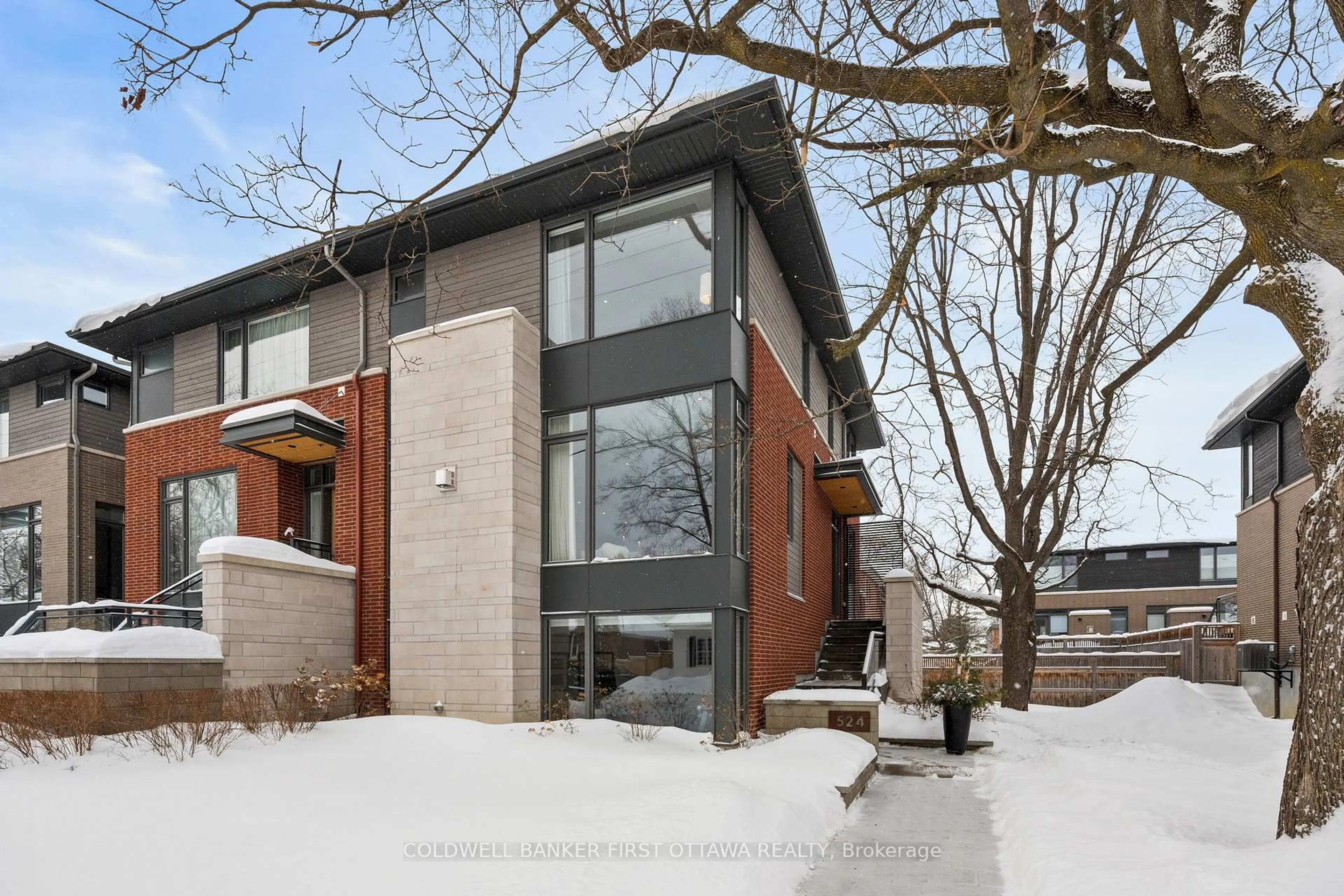 Home with brick exterior material, street for 524 Edison Ave, Ottawa Ontario K2A 1V1