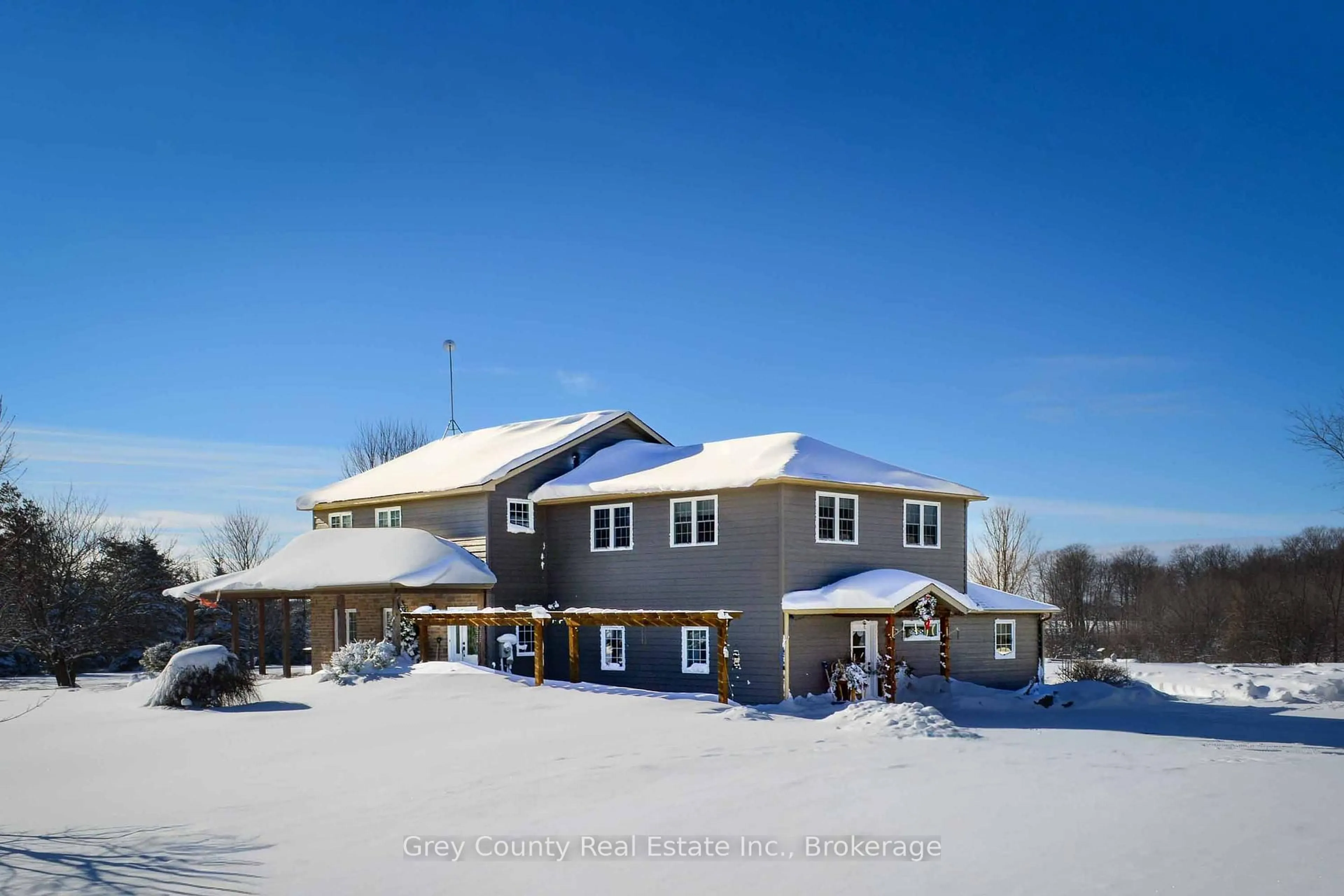 A pic from outside/outdoor area/front of a property/back of a property/a pic from drone, building for 135260 9th Line, Grey Highlands Ontario N0C 1H0
