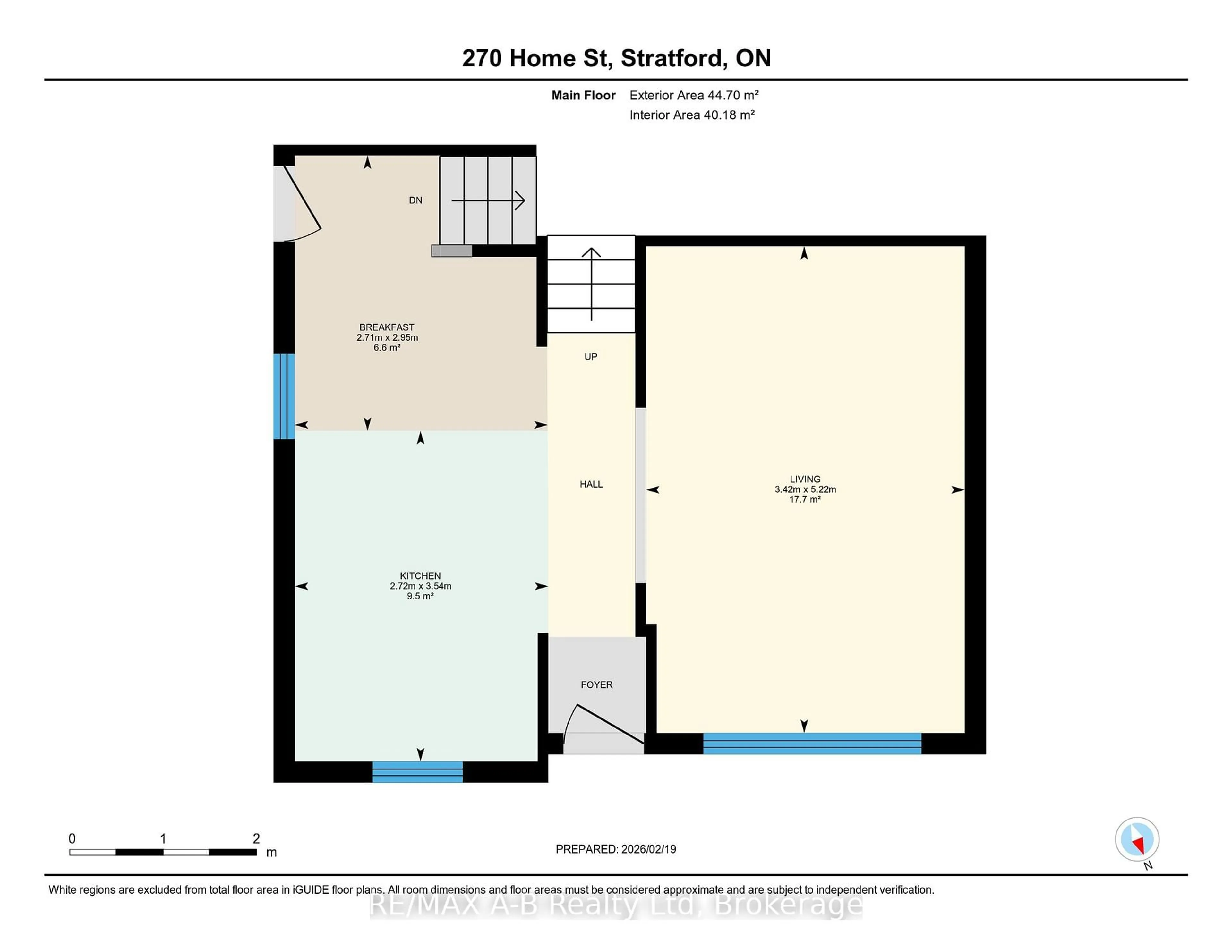Floor plan for 270 Home St, Stratford Ontario N5A 2A3