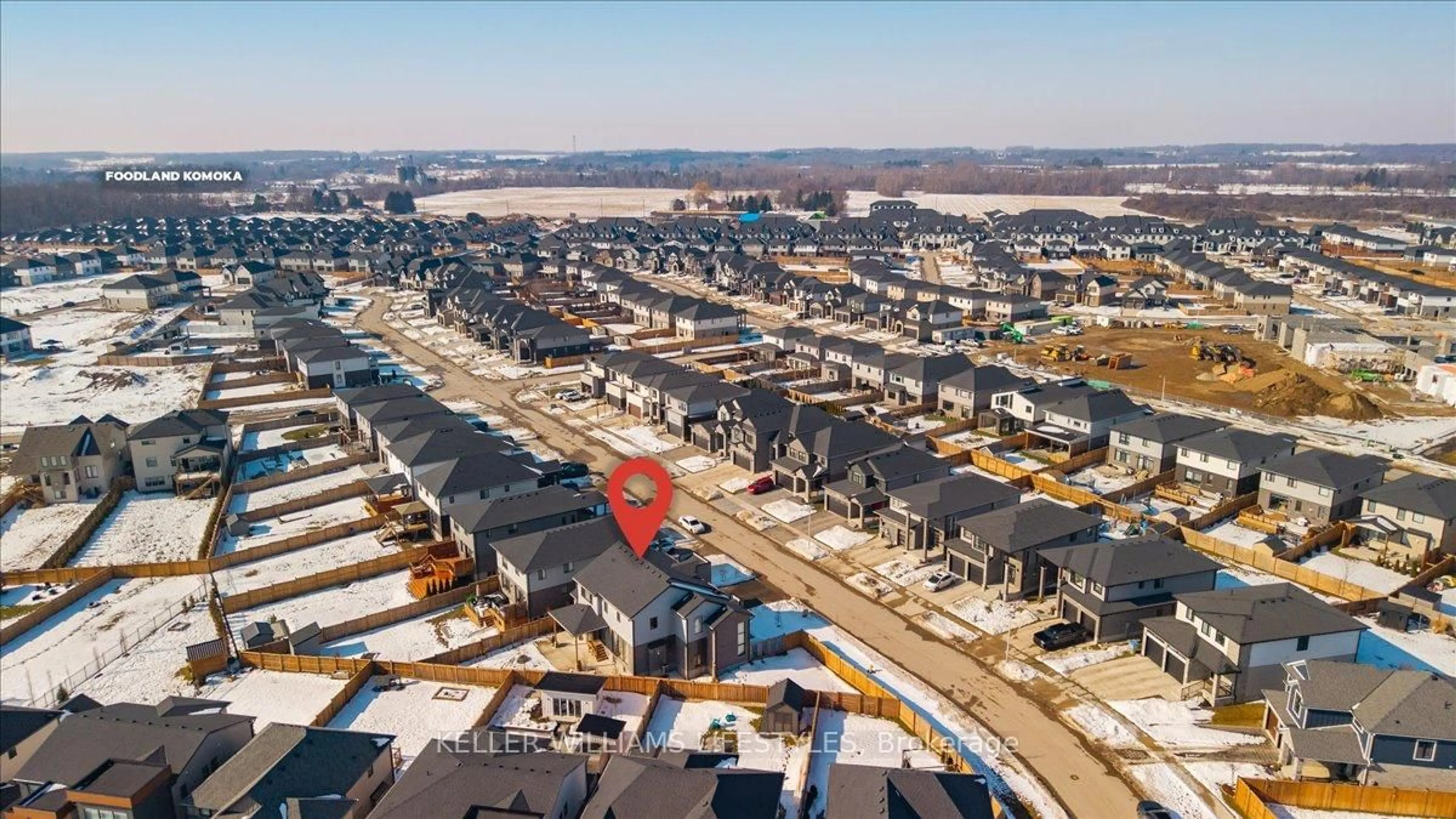 A pic from outside/outdoor area/front of a property/back of a property/a pic from drone, street for 21 Locky Lane, Middlesex Centre Ontario N0L 1R0