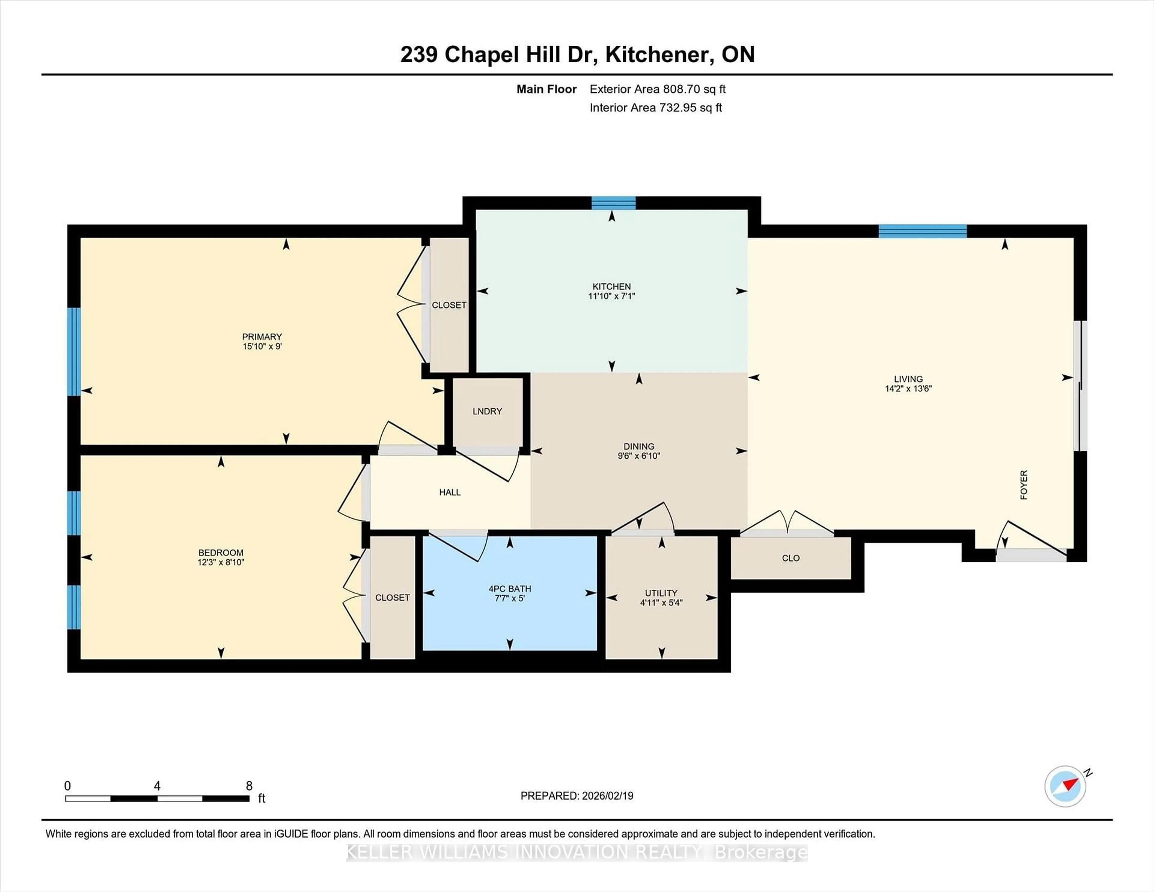 Floor plan for 239 Chapel Hill Dr, Kitchener Ontario N2R 0S4