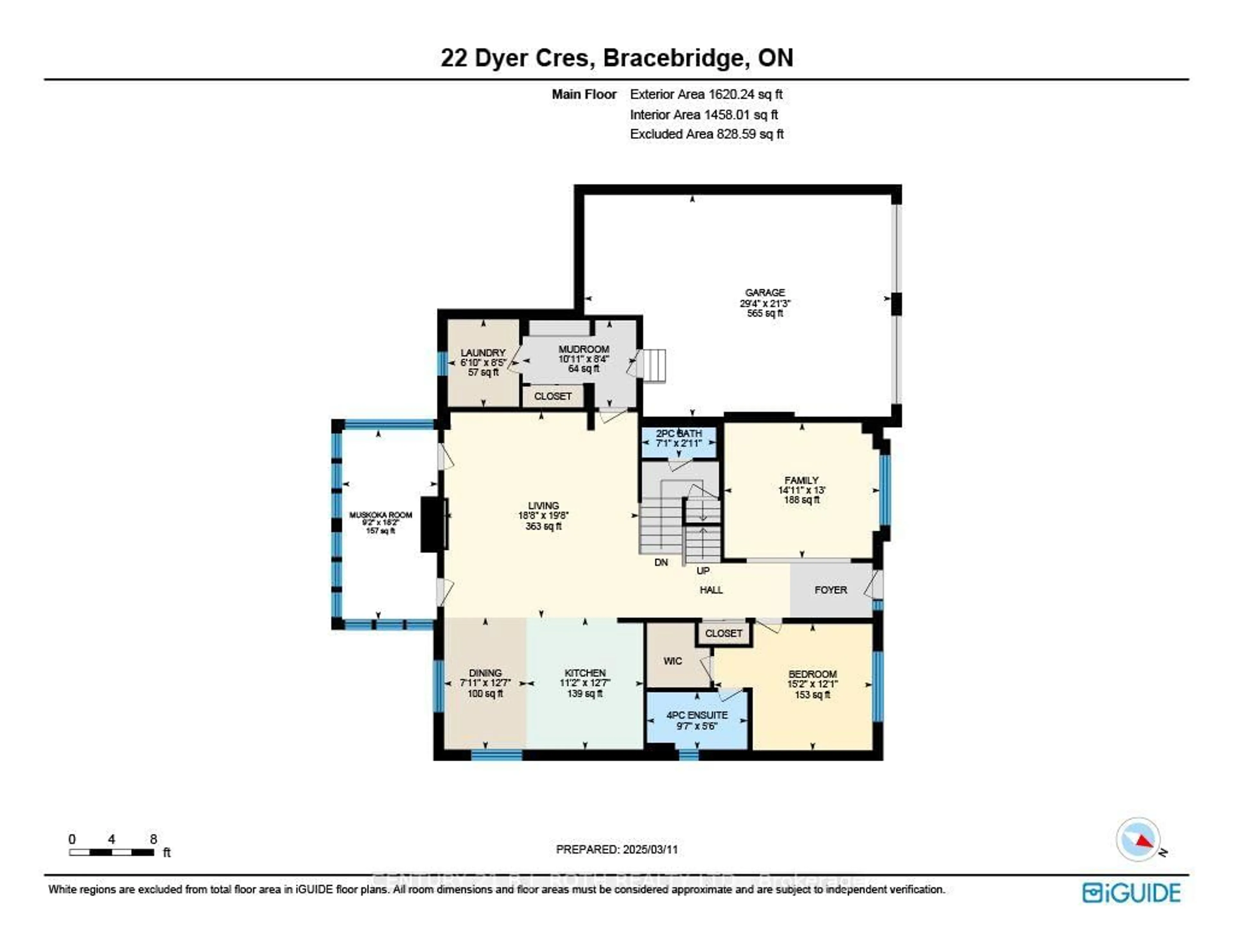 Floor plan for 22 Dyer Cres, Bracebridge Ontario P1L 0N4