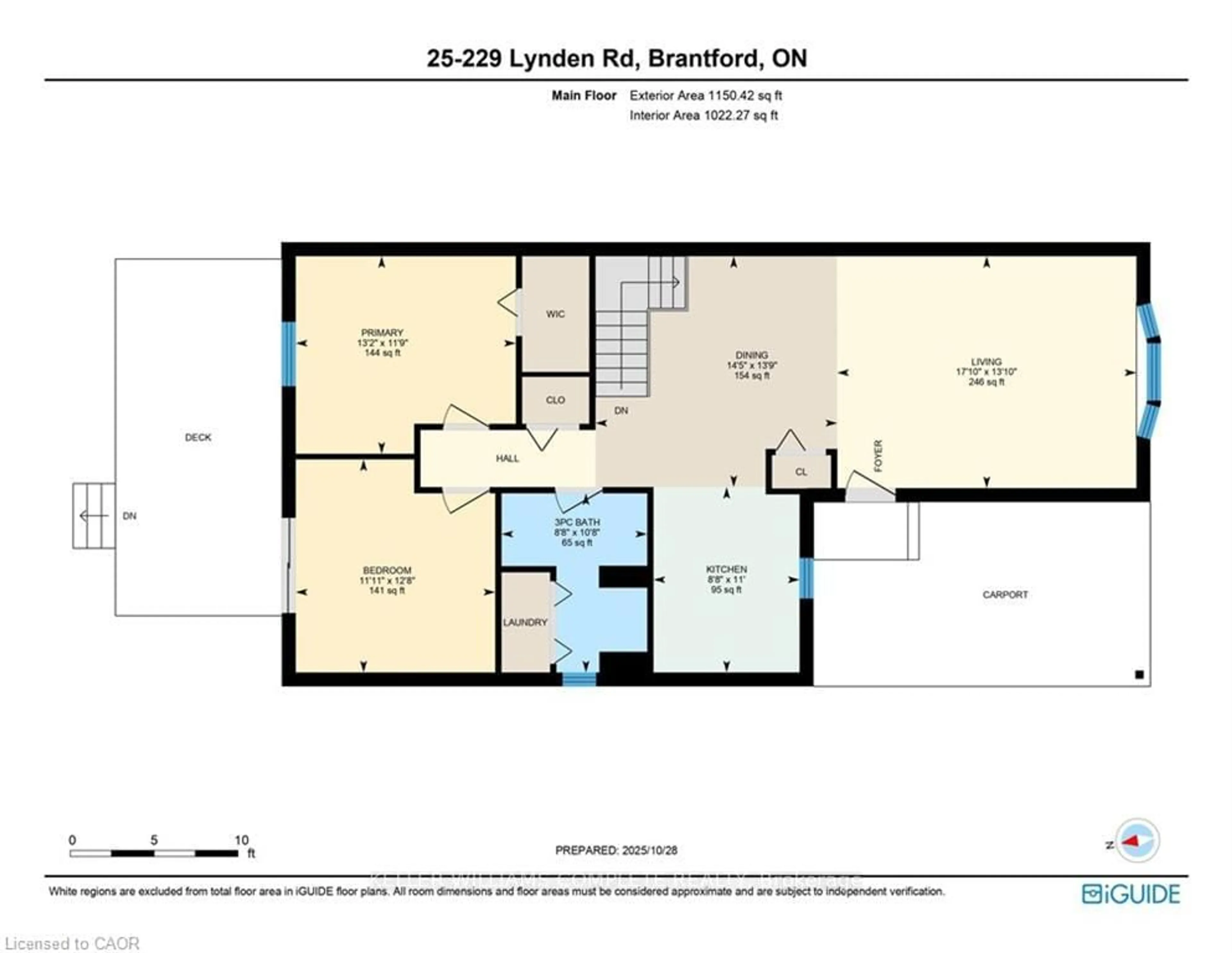 Floor plan for 229 Lynden Rd #25, Brantford Ontario N3R 8A7