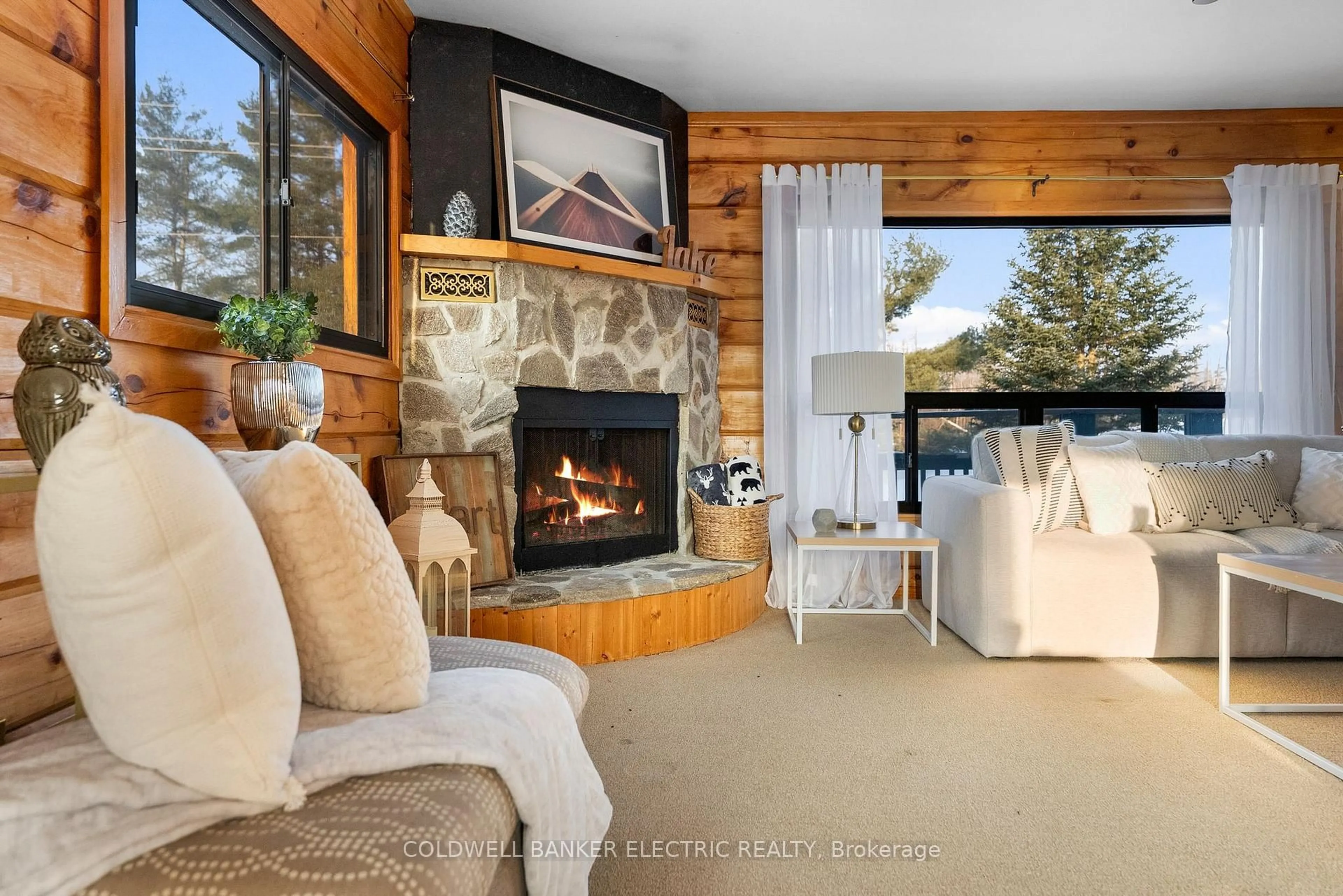 Living room with furniture, ceramic/tile floor for 459 Jack Lake Rd, North Kawartha Ontario K0L 1A0