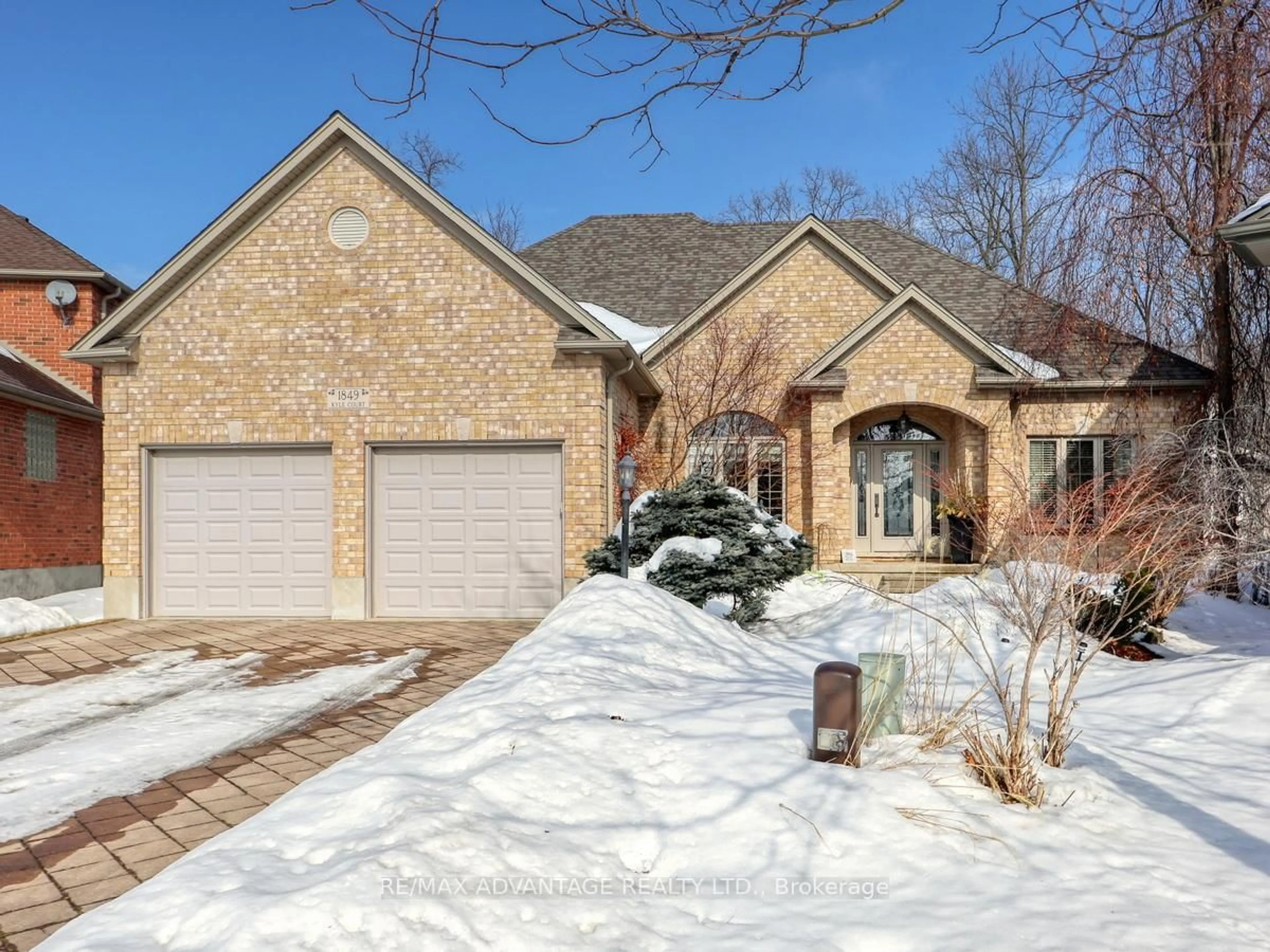 Home with brick exterior material, street for 1849 Kyle Crt, London North Ontario N6G 0A6