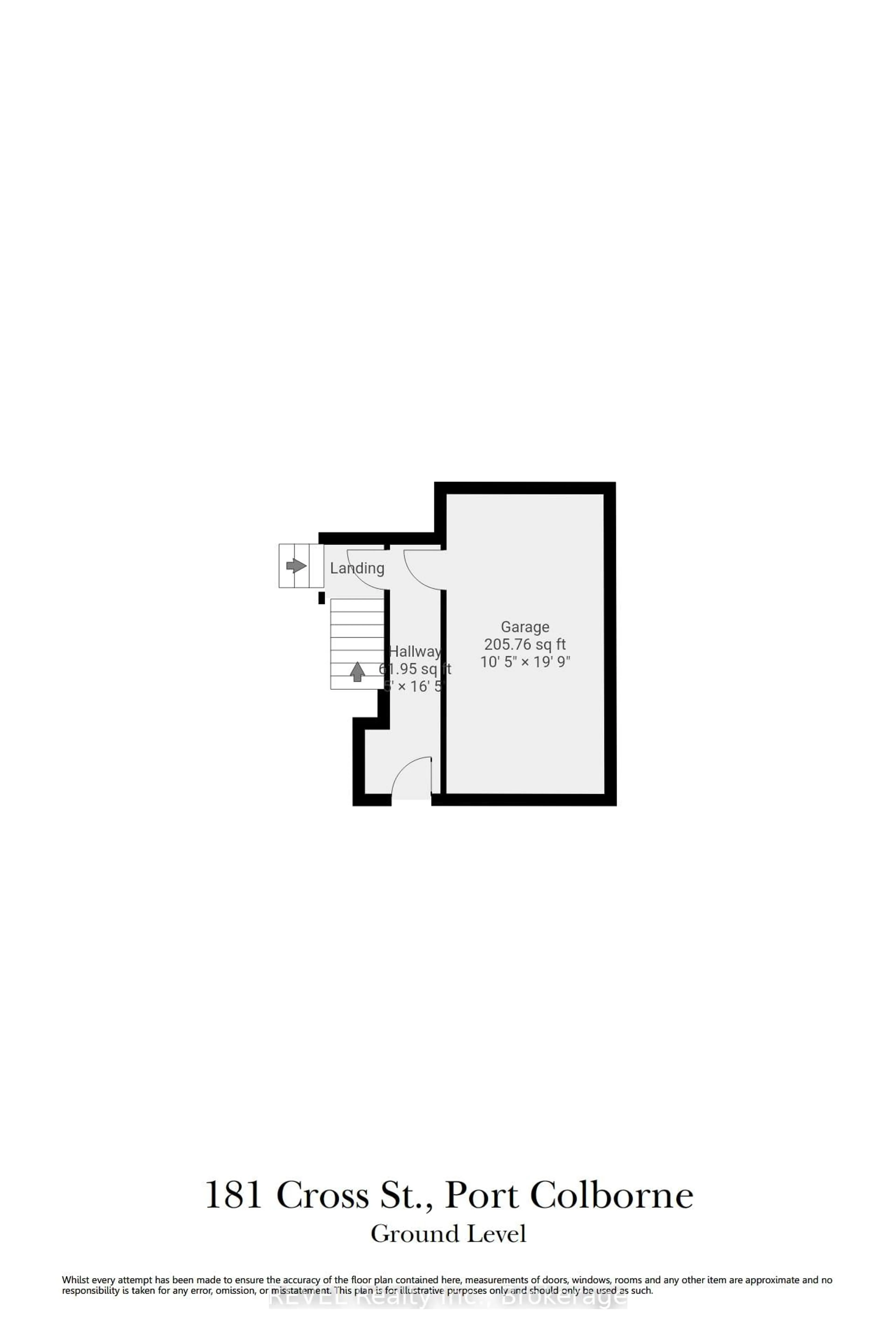 Floor plan for 181 Cross St, Port Colborne Ontario L3K 1L7