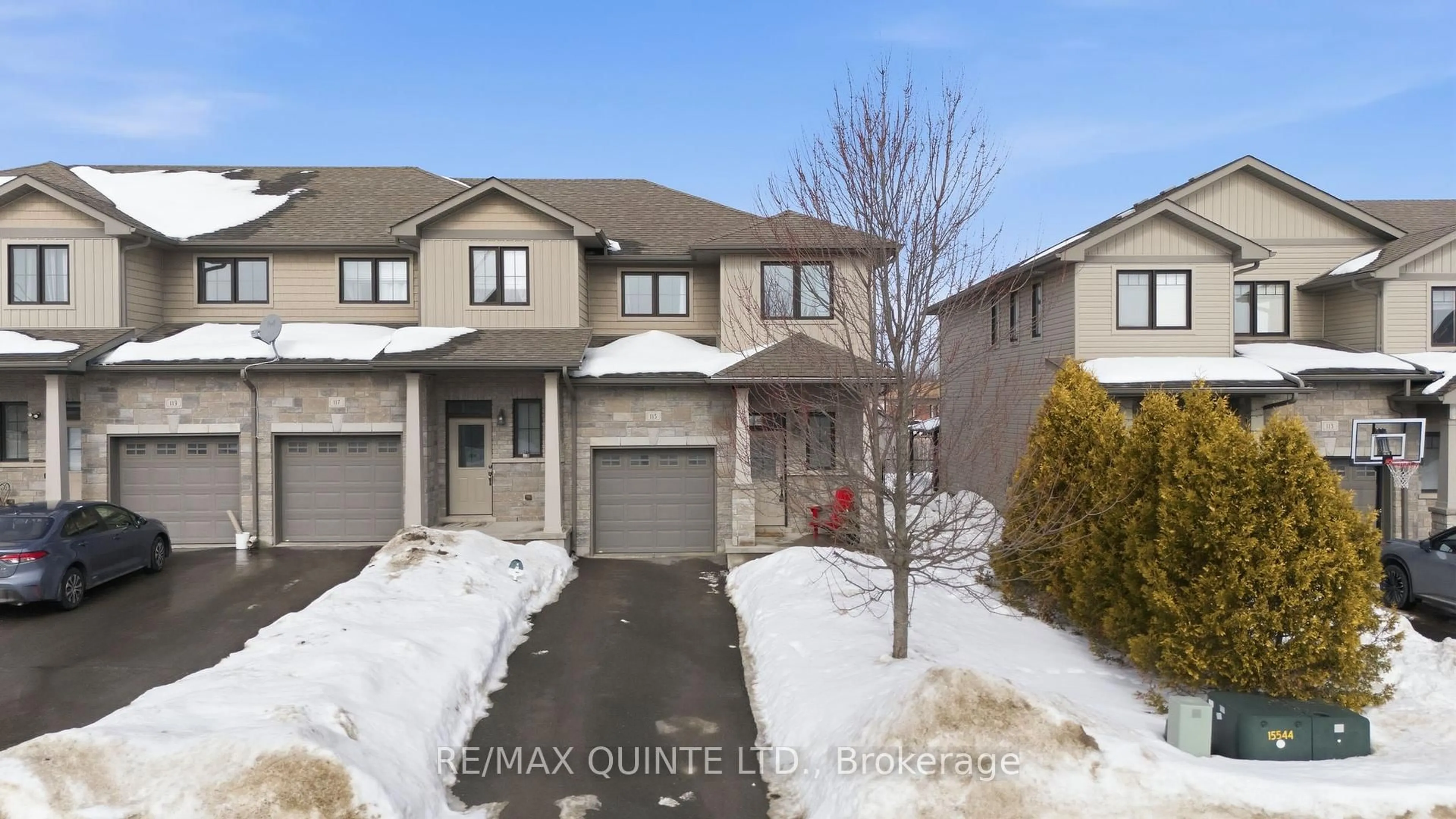 A pic from outside/outdoor area/front of a property/back of a property/a pic from drone, street for 115 Simurda Crt, Loyalist Ontario K7N 1Y7