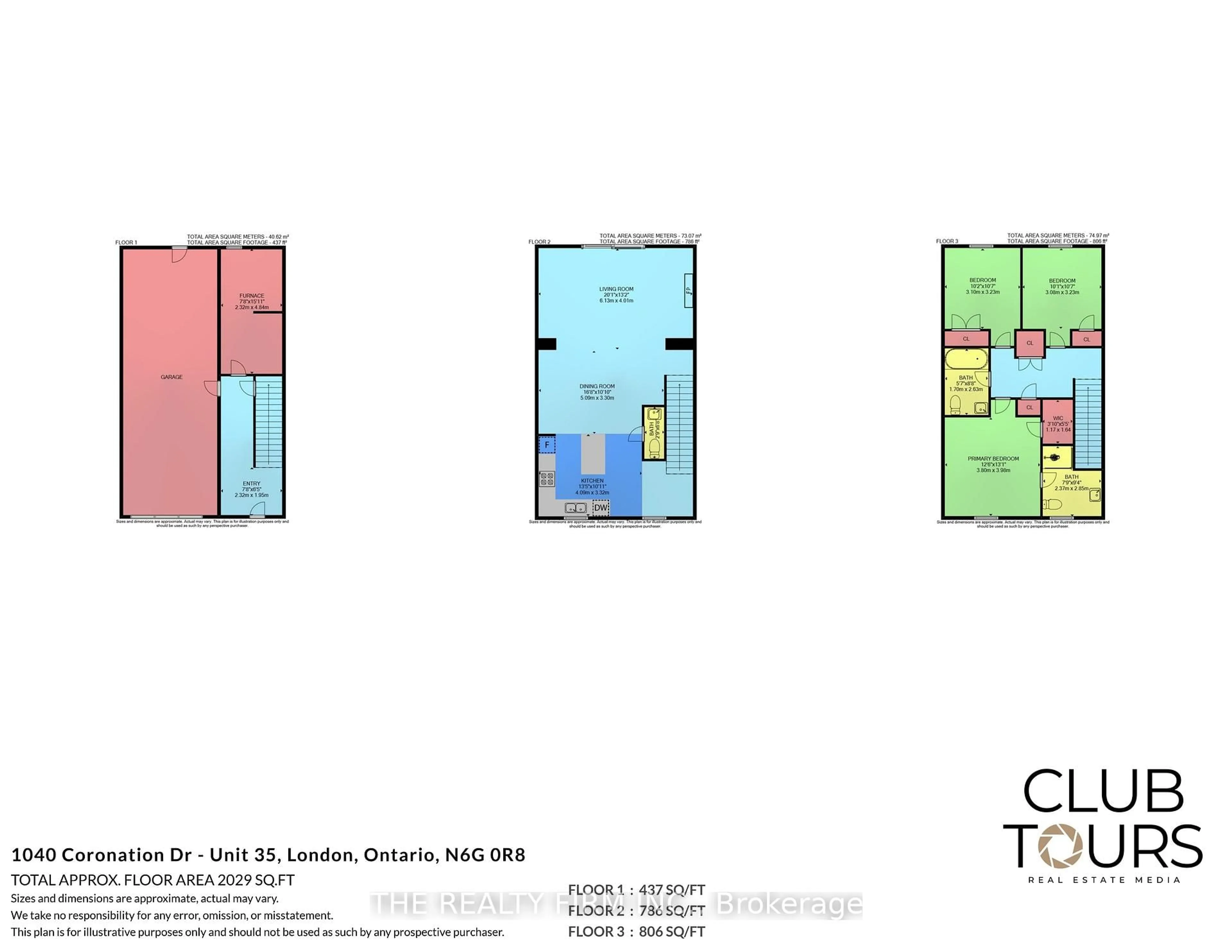 Floor plan for 1040 Coronation Dr #35, London North Ontario N6H 0B5