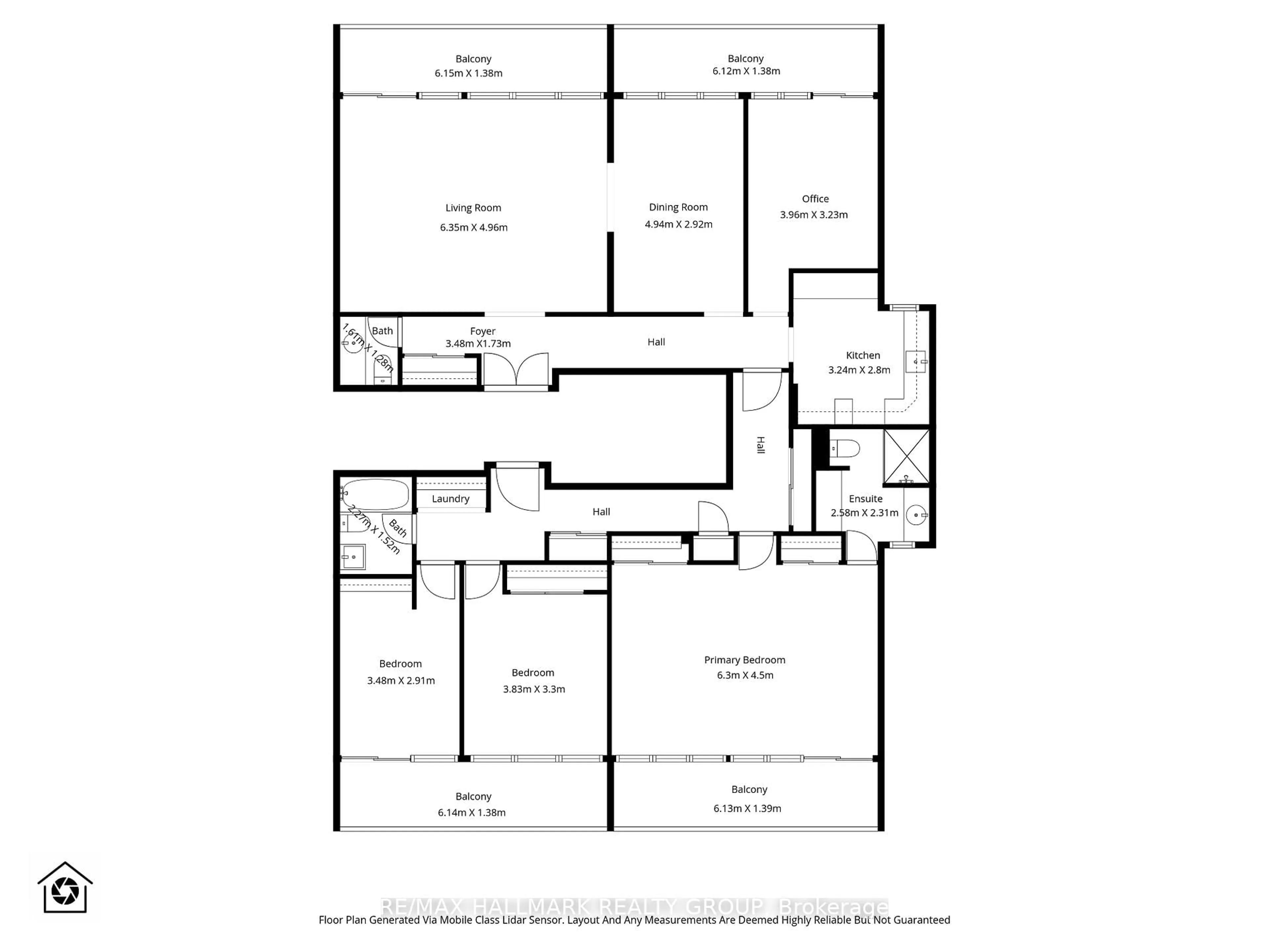 Floor plan for 1285 Cahill Dr #2005, Ottawa Ontario K1V 9A7