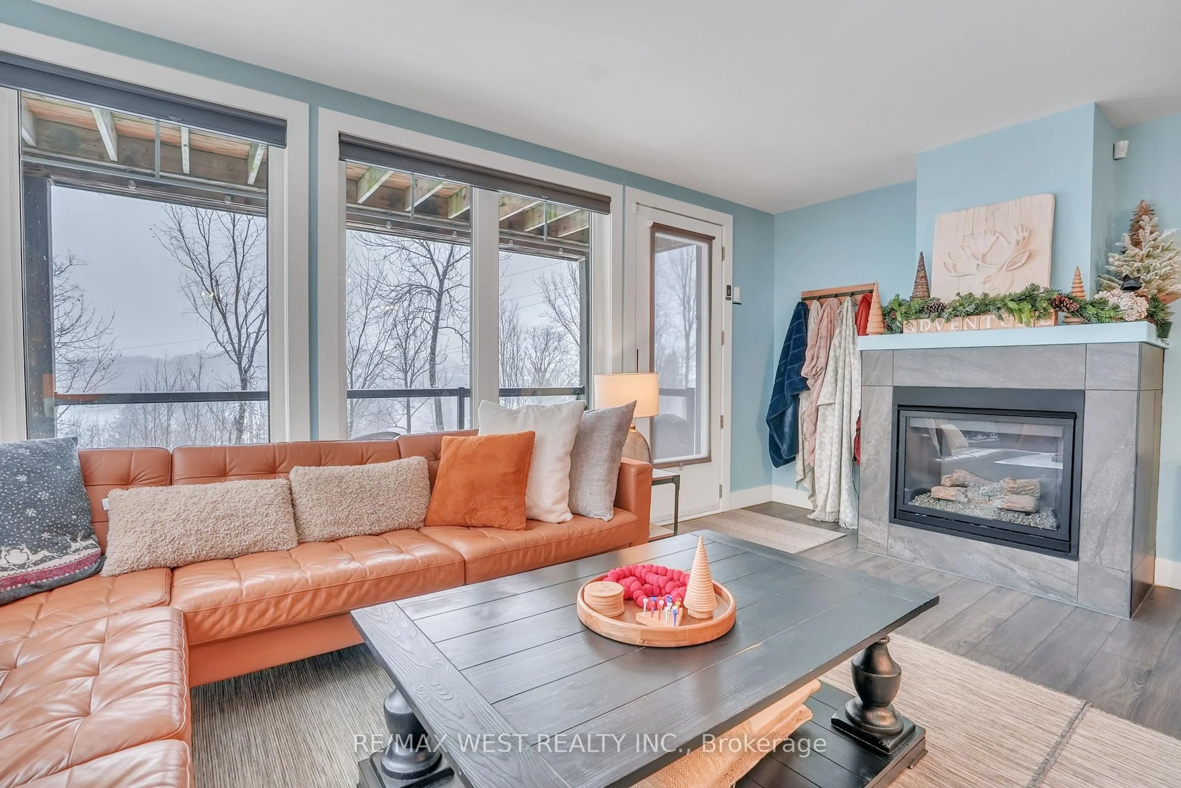 Living room with furniture, unknown for 1 Tree Tops Lane #201, Huntsville Ontario P1H 1A9