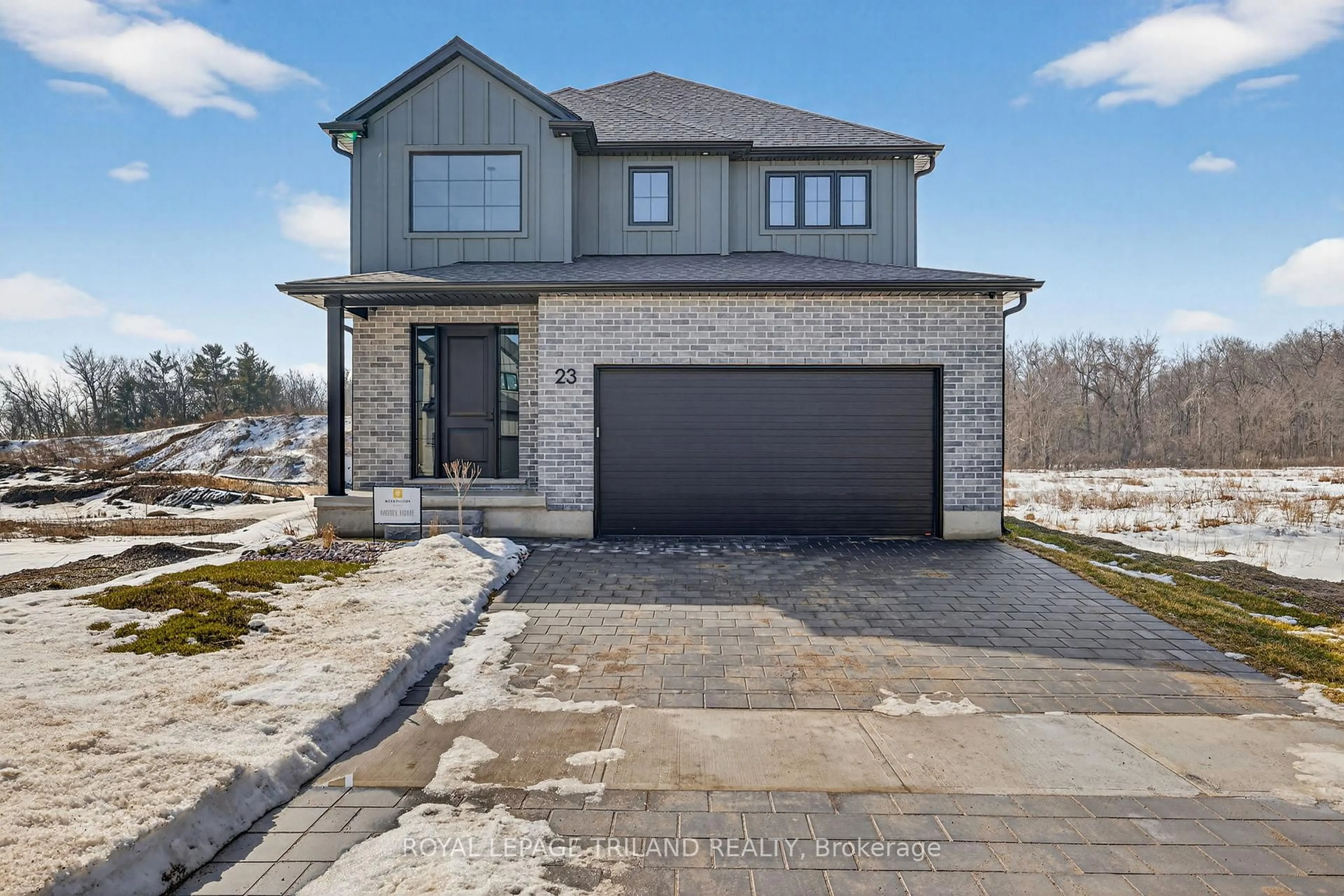 Home with brick exterior material, street for 23 Allister Dr, Middlesex Centre Ontario N0L 1R0