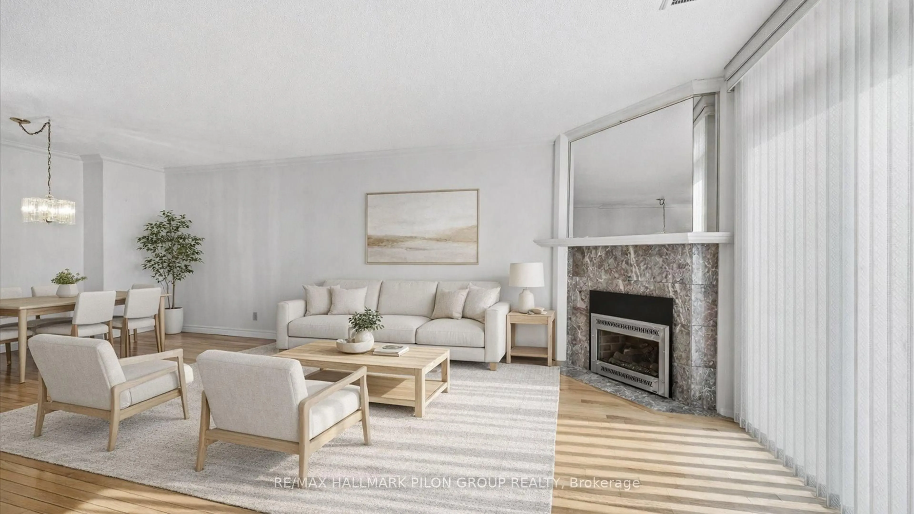 Living room with furniture, unknown for 100 Hillside Dr #29, Ottawa Ontario K1K 4J1