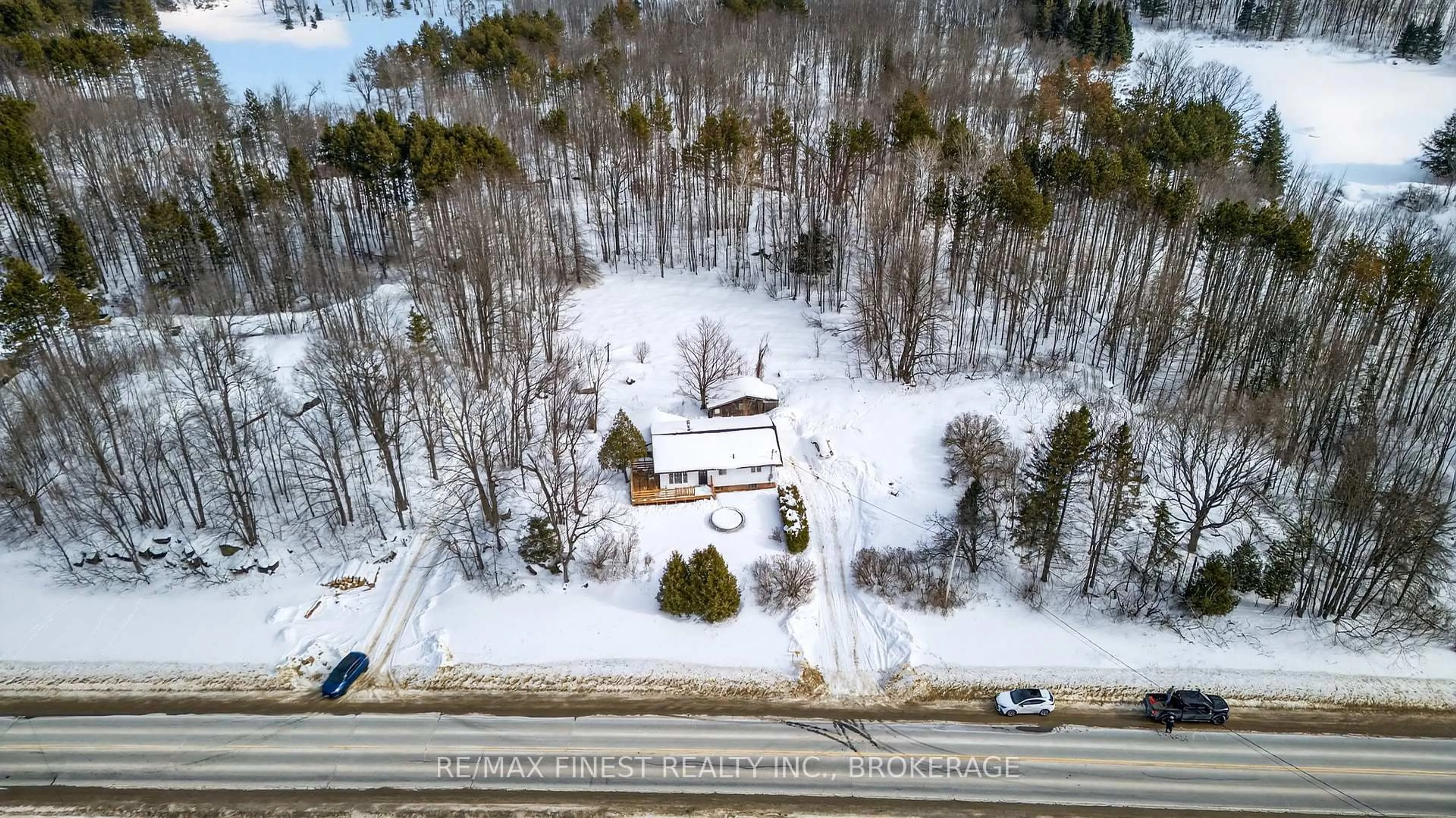 A pic from outside/outdoor area/front of a property/back of a property/a pic from drone, unknown for 12452 Road 38 Rd, Tichborne Ontario K0H 2V0