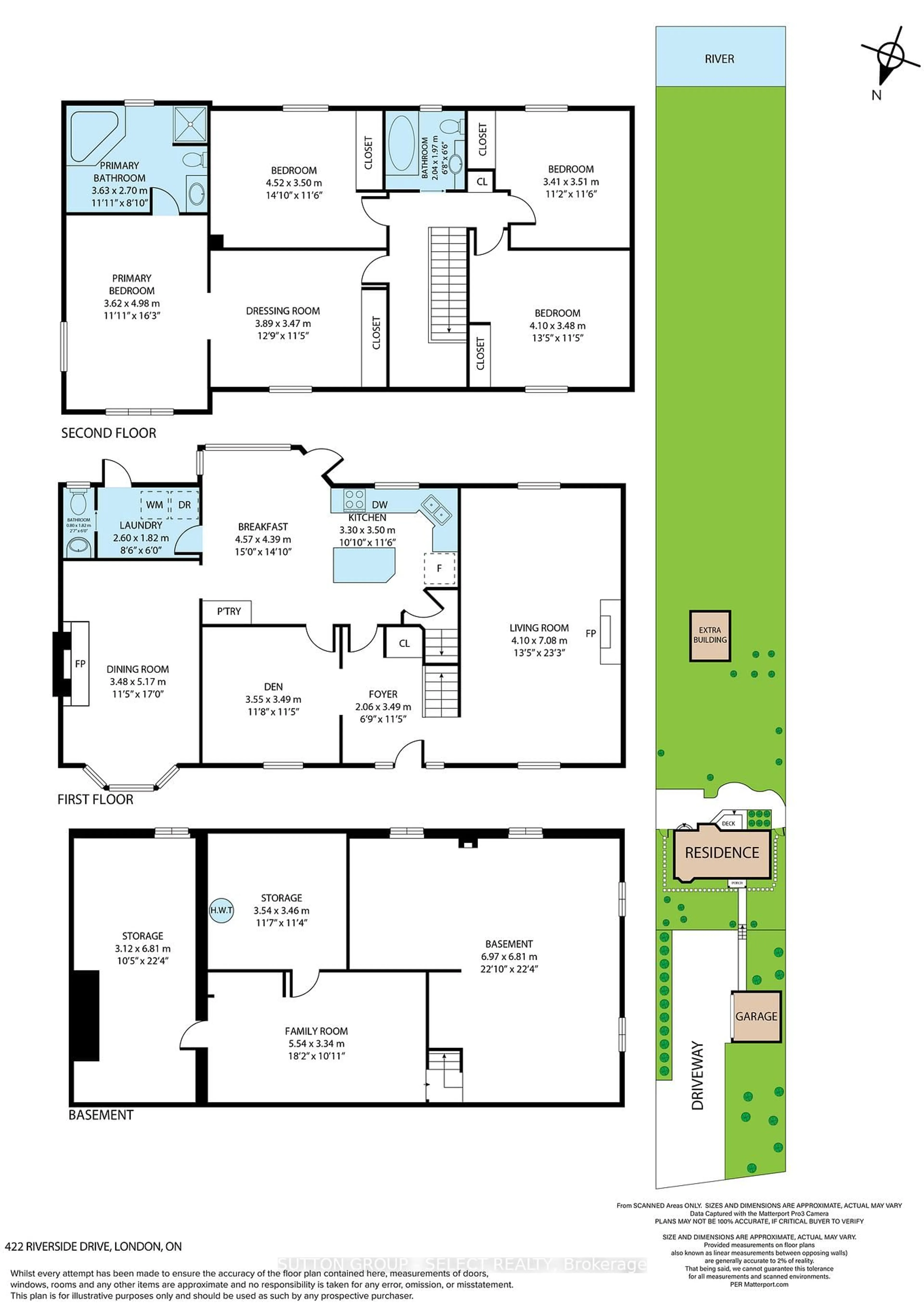 Floor plan for 422 Riverside Dr, London North Ontario N6H 2R7