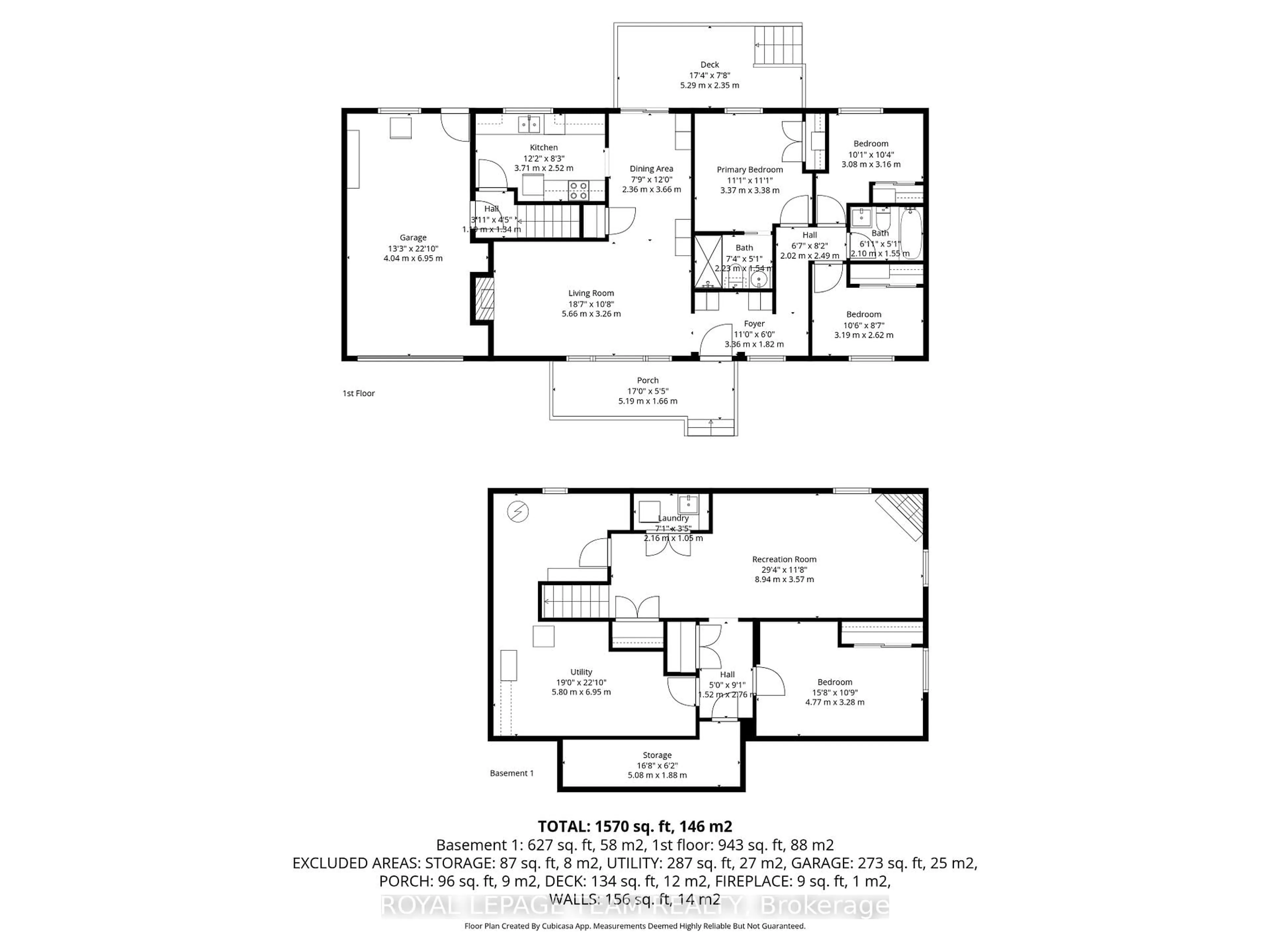 Floor plan for 5286 Hillcrest Dr, Ottawa Ontario K4M 1E9