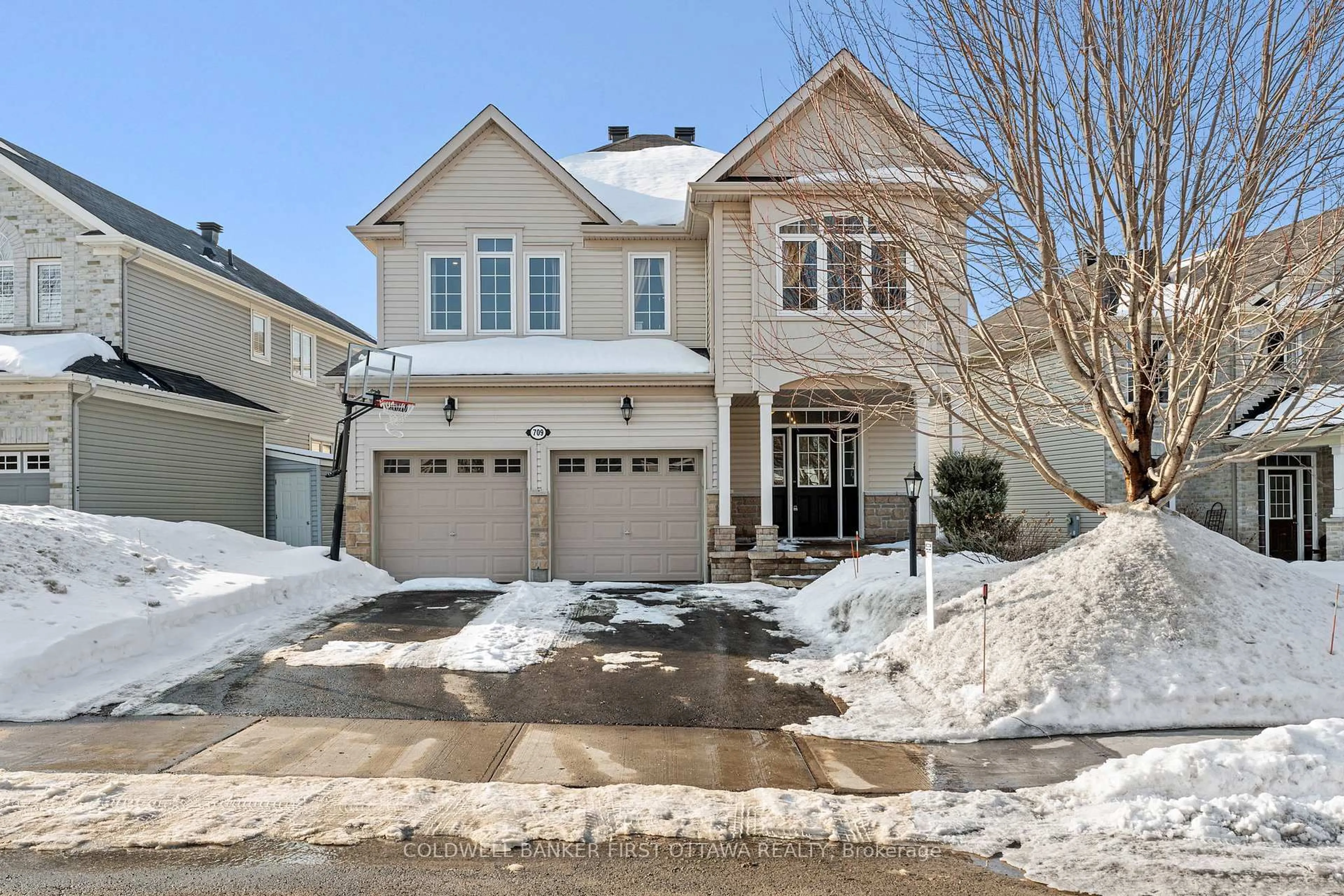 Home with brick exterior material, street for 709 Mondego Terr, Ottawa Ontario K2J 5Y3