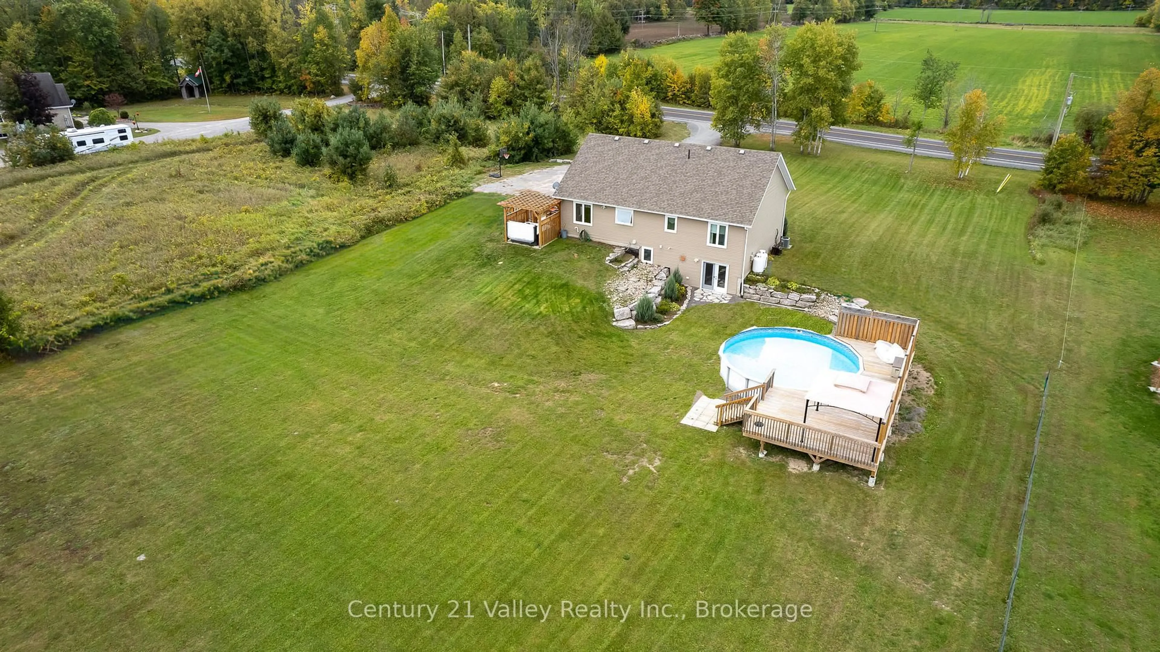 A pic from outside/outdoor area/front of a property/back of a property/a pic from drone, water/lake/river/ocean view for 376 Letts Cemetery Rd, Eganville Ontario K0J 1T0