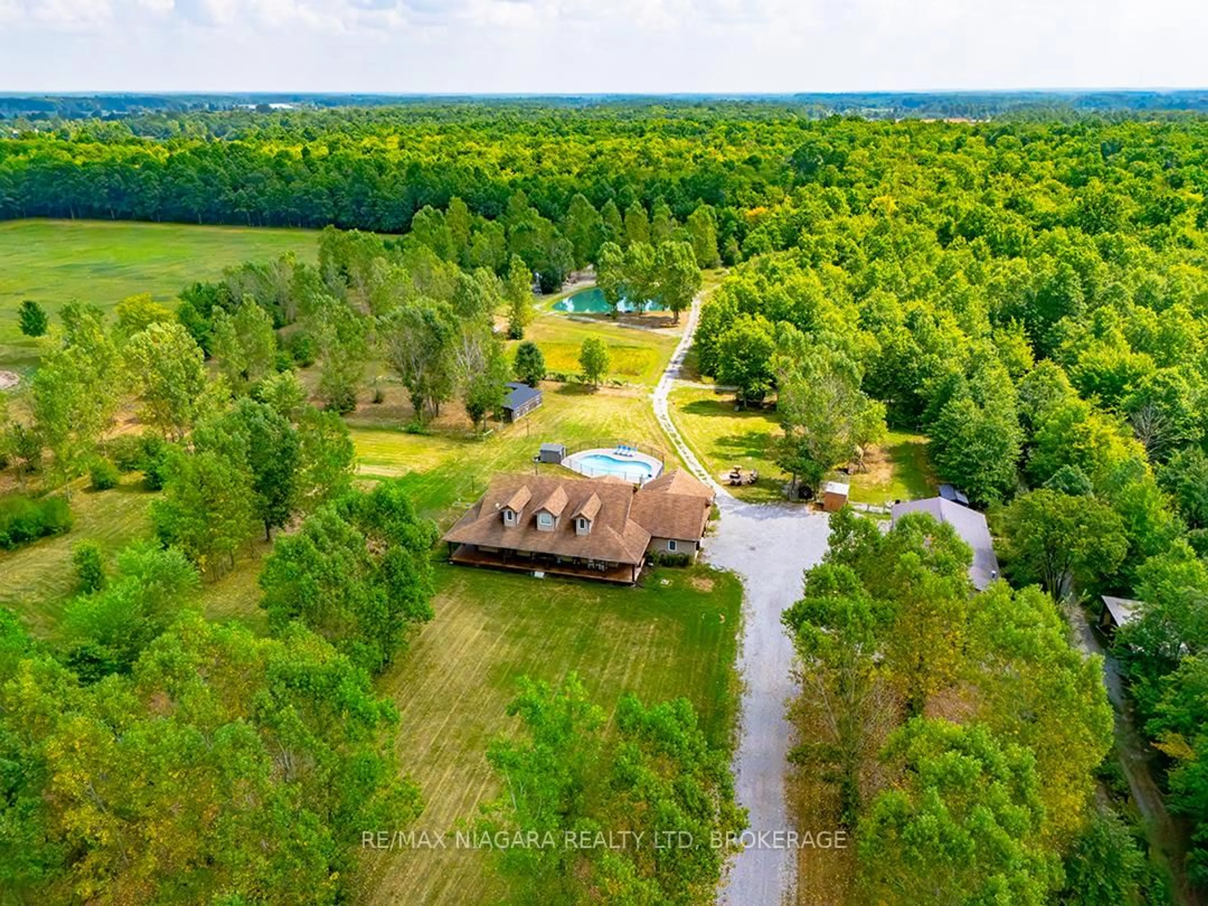 A pic from outside/outdoor area/front of a property/back of a property/a pic from drone, water/lake/river/ocean view for 3481 Troup Rd, Port Colborne Ontario L3K 5V5