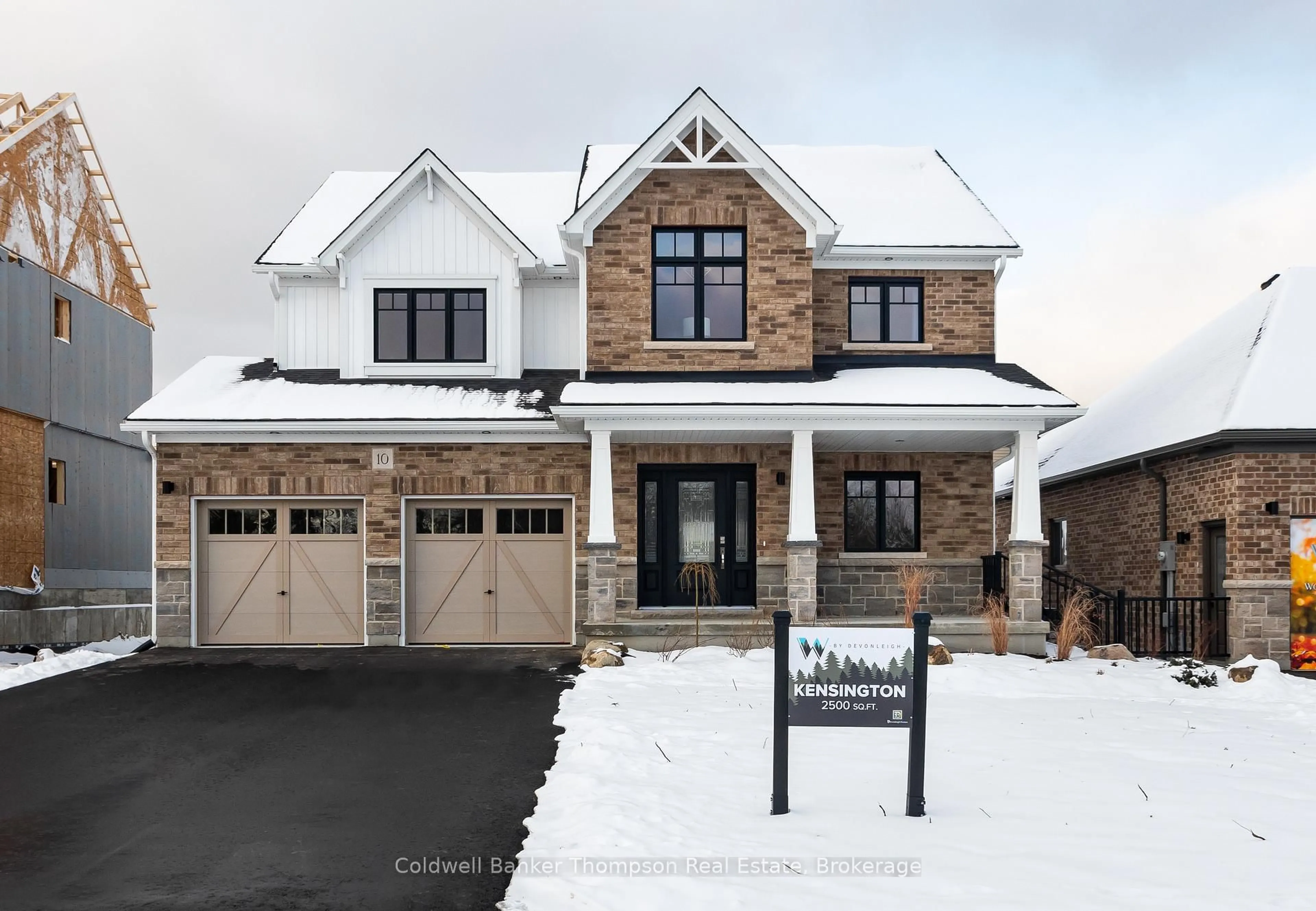 Home with brick exterior material, street for 10 Charles Morley Blvd, Huntsville Ontario P1H 0G5