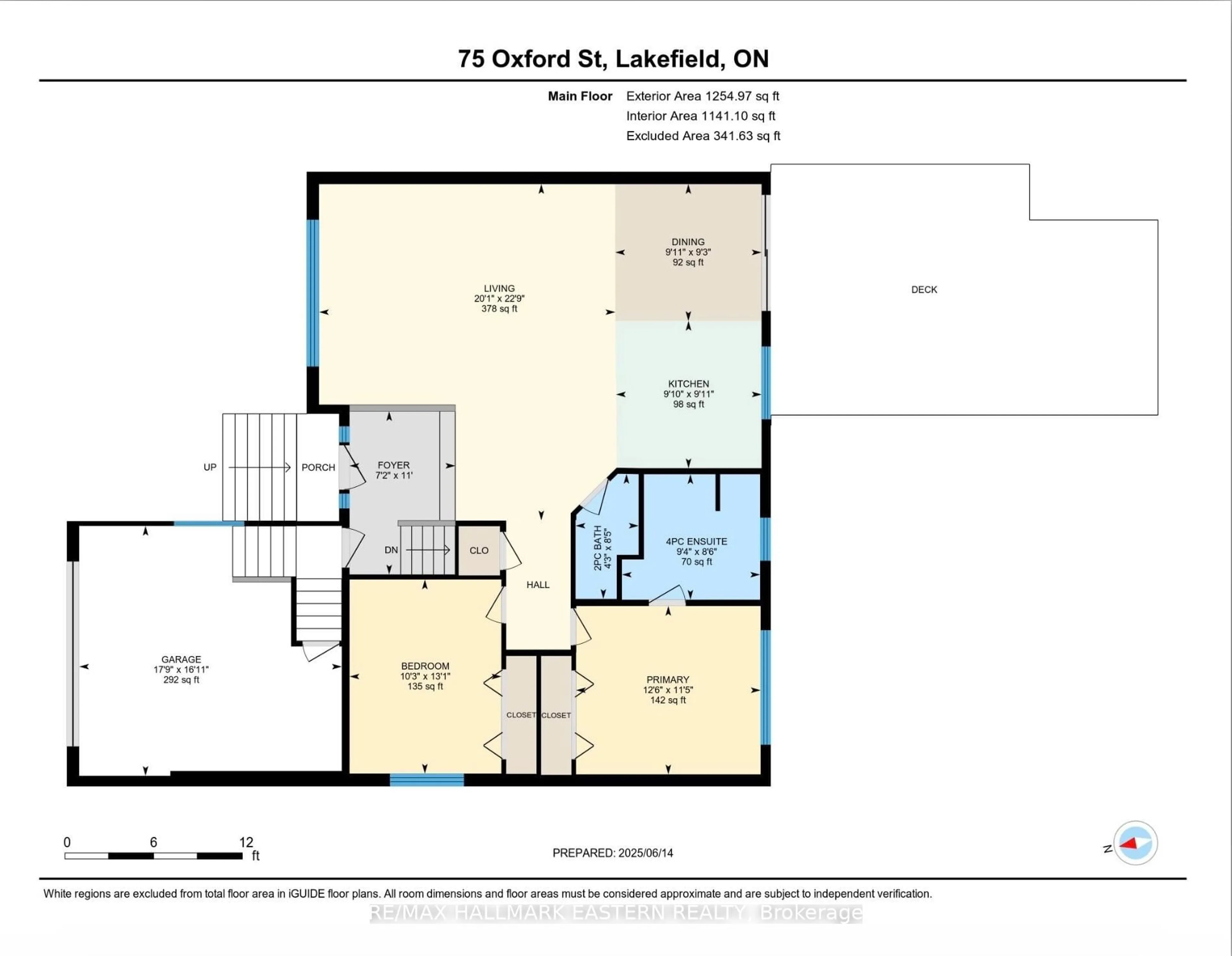 Floor plan for 75 Oxford St, Selwyn Ontario K0L 2H0