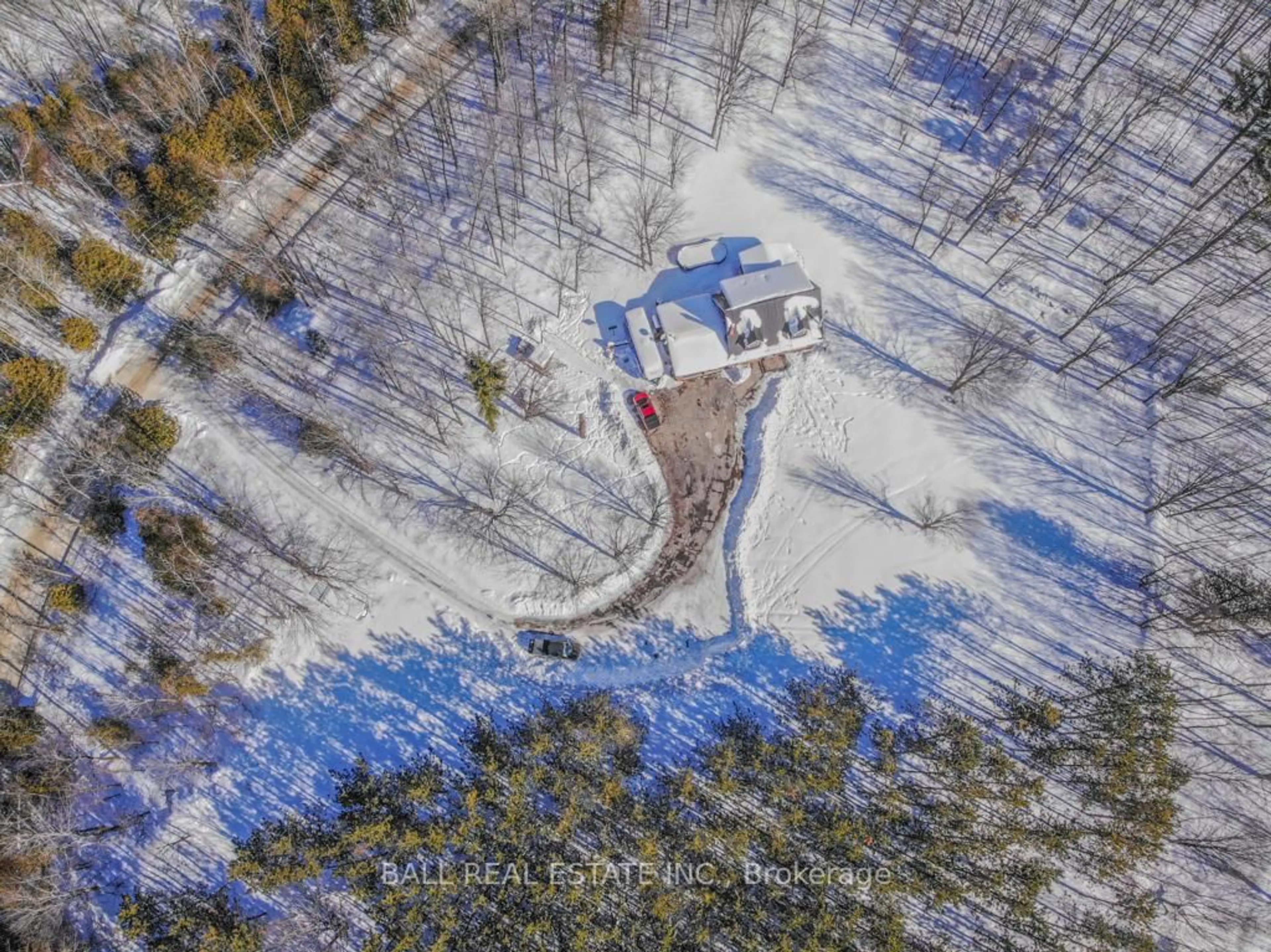 A pic from outside/outdoor area/front of a property/back of a property/a pic from drone, unknown for 493 Old Marmora Rd, Madoc Ontario K0K 2K0