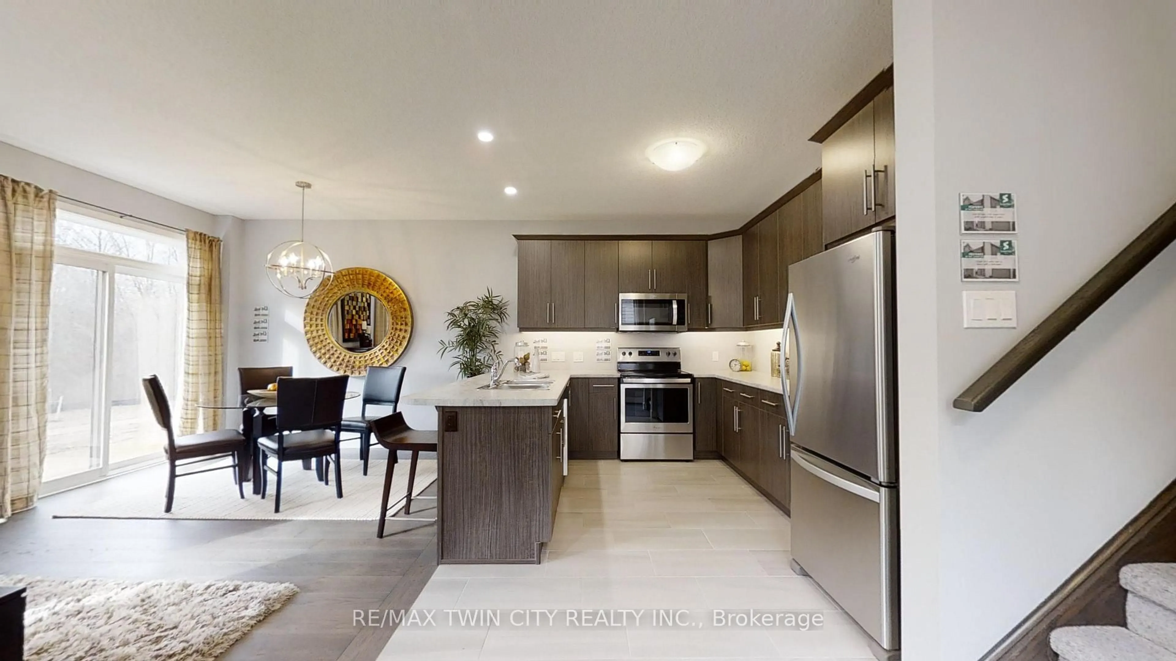 Open concept kitchen, ceramic/tile floor for 2024 Evans Blvd, London South Ontario N6M 0J6