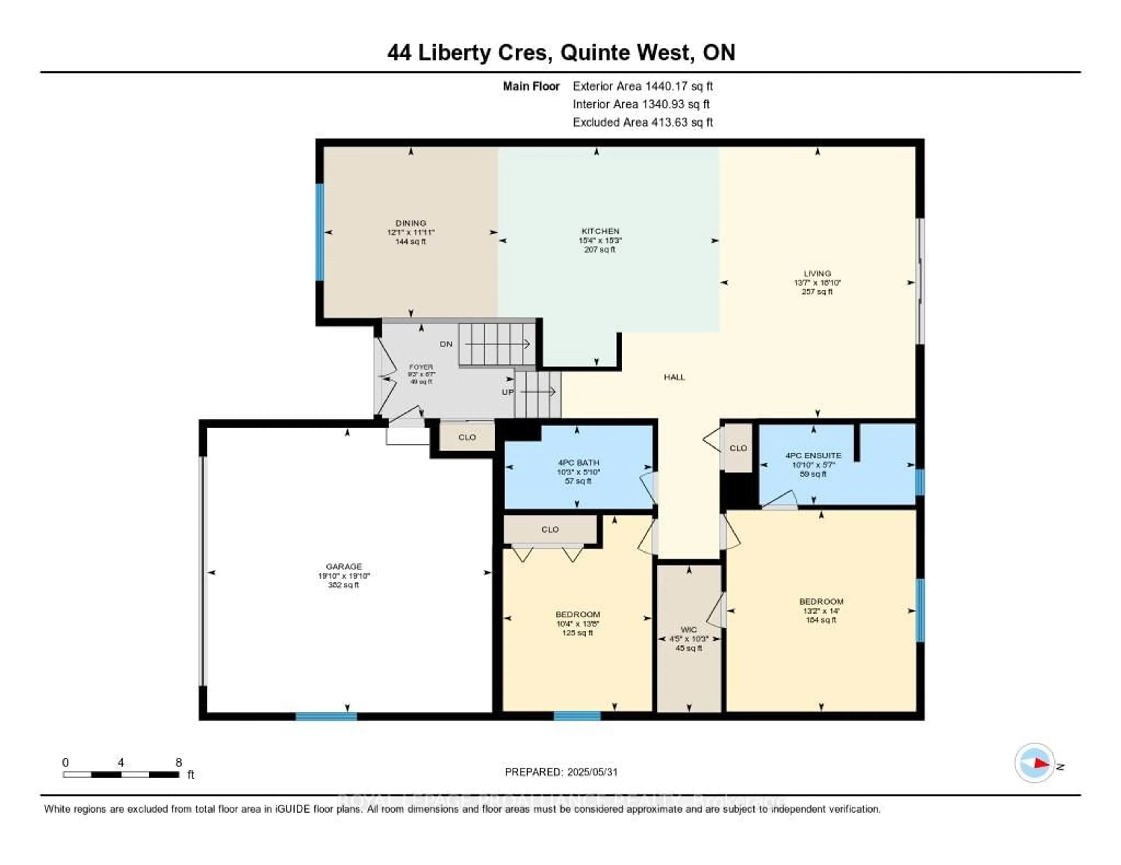Floor plan for 44 Liberty Cres, Quinte West Ontario K8V 0B7