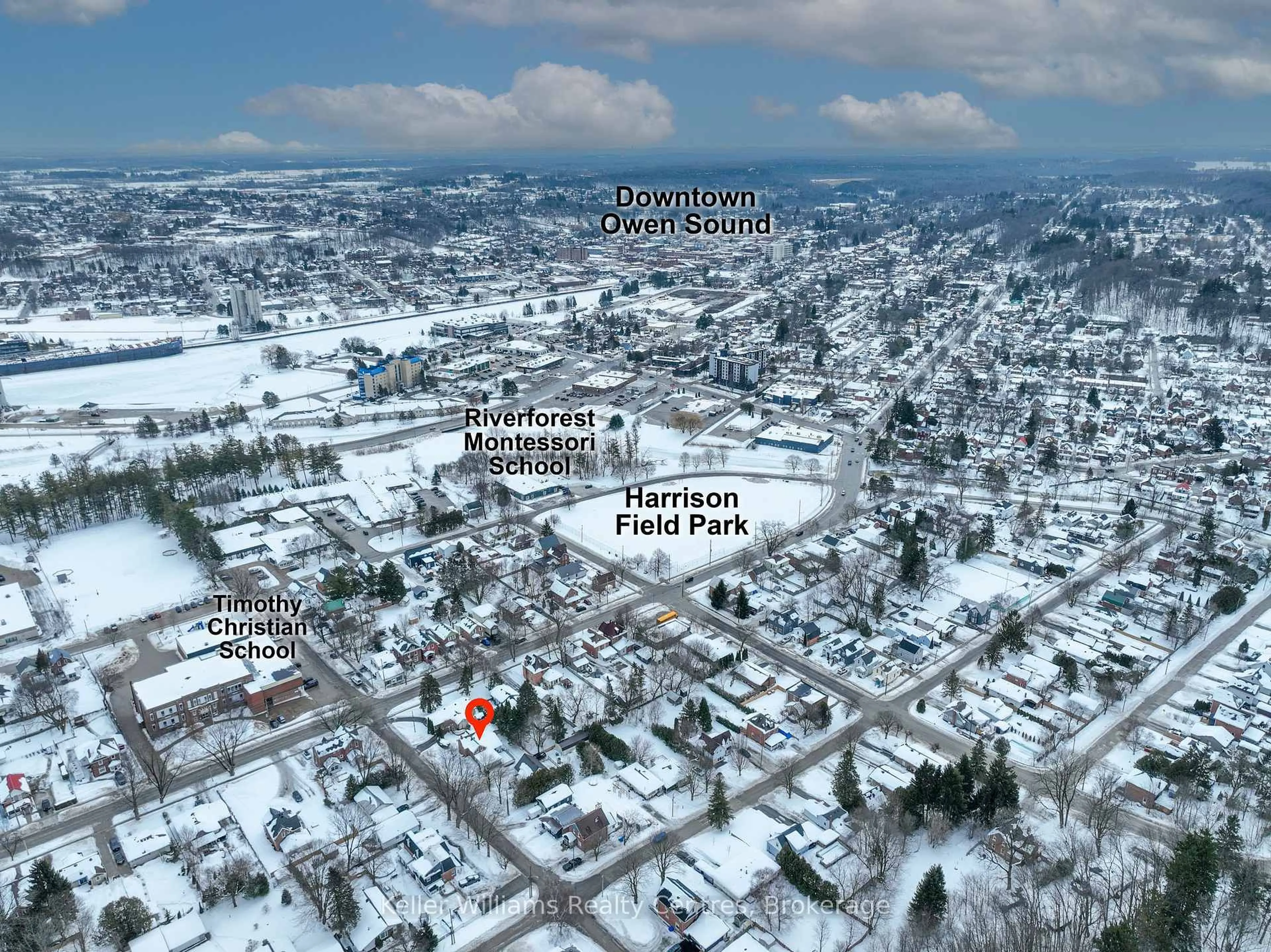 Picture of a map for 423 17th St, Owen Sound Ontario N4K 4B5