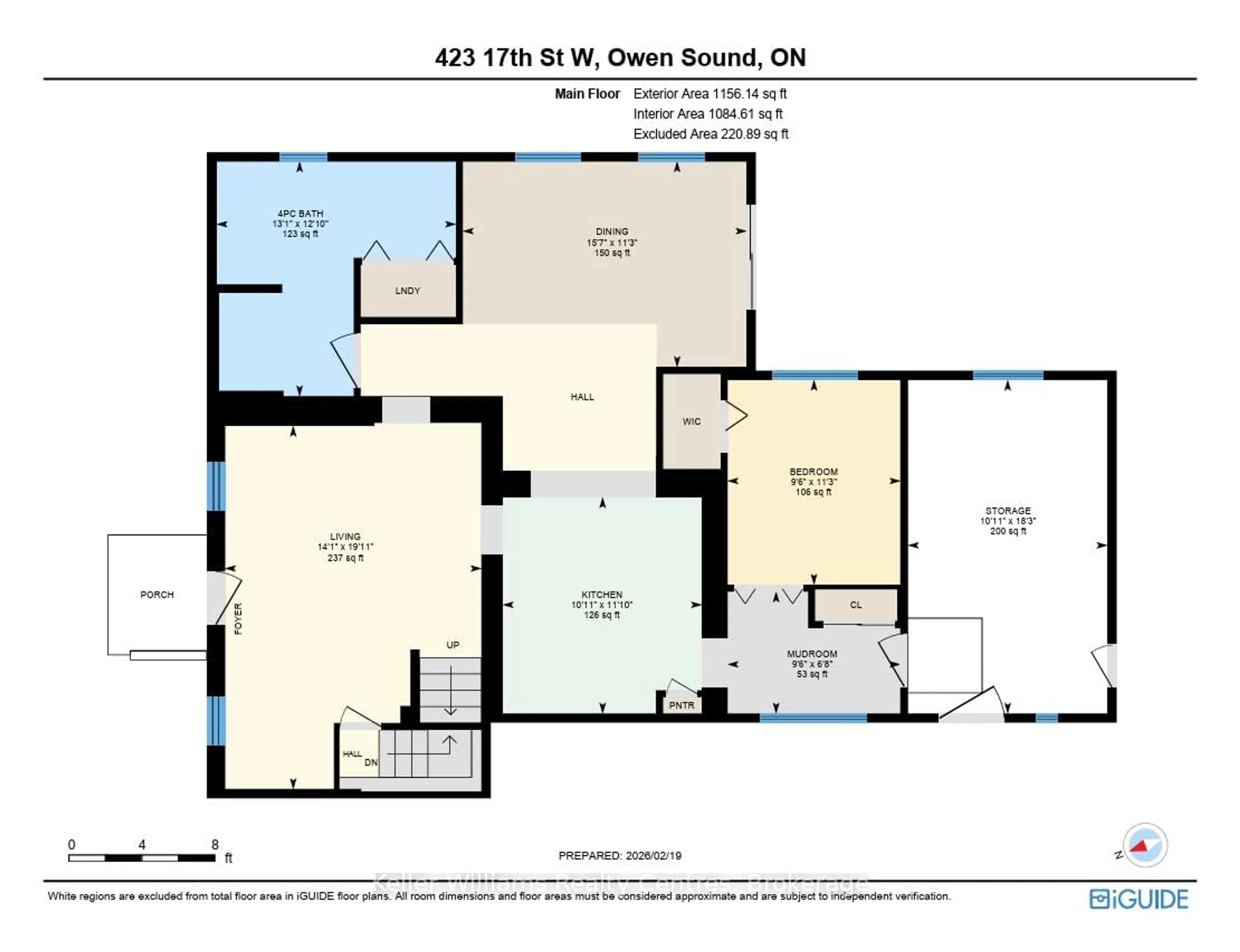 Floor plan for 423 17th St, Owen Sound Ontario N4K 4B5