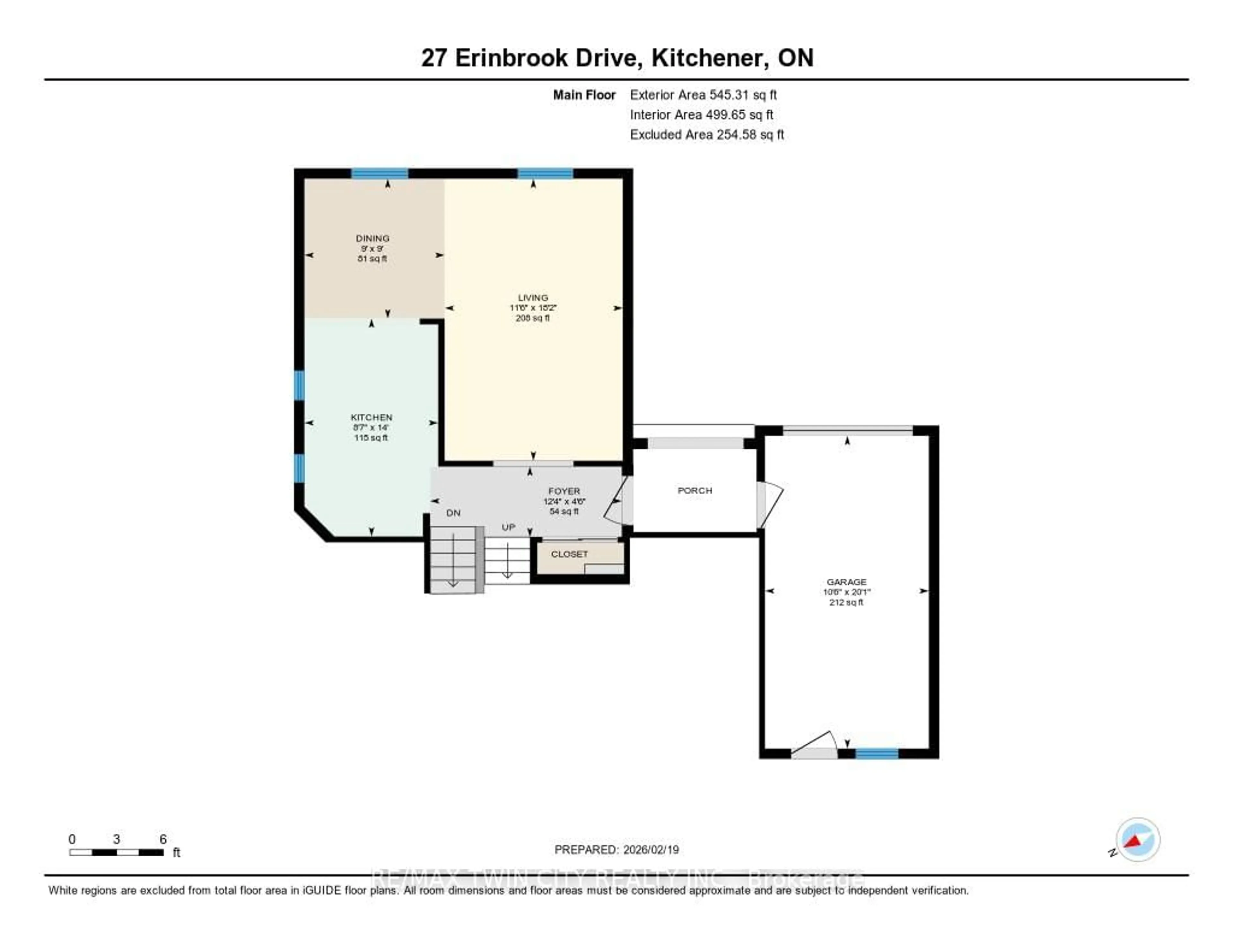 Floor plan for 27 Erinbrook Dr, Kitchener Ontario N2E 2V8