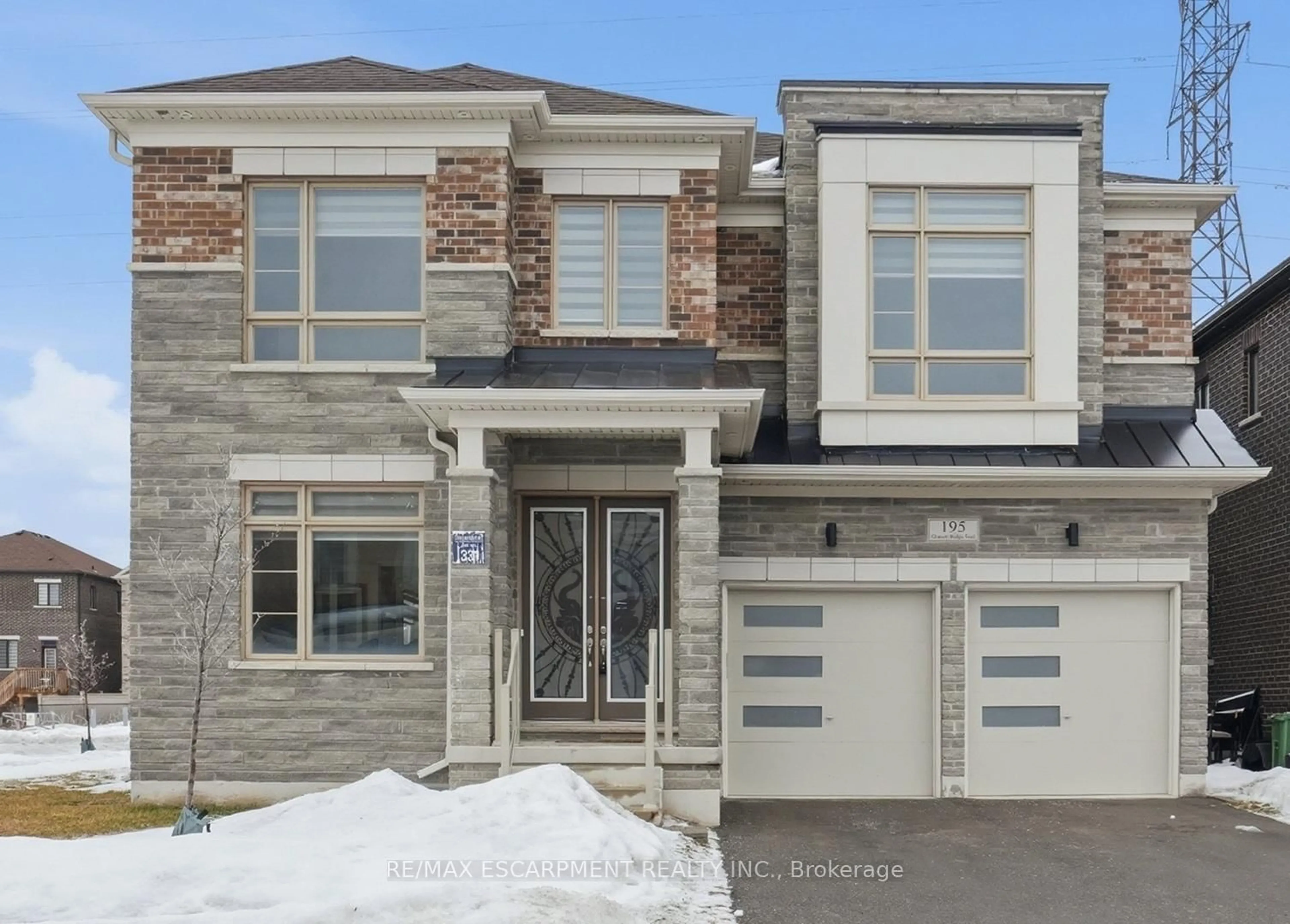 Home with brick exterior material, street for 195 Granite Ridge Tr, Hamilton Ontario L8B 1Z1