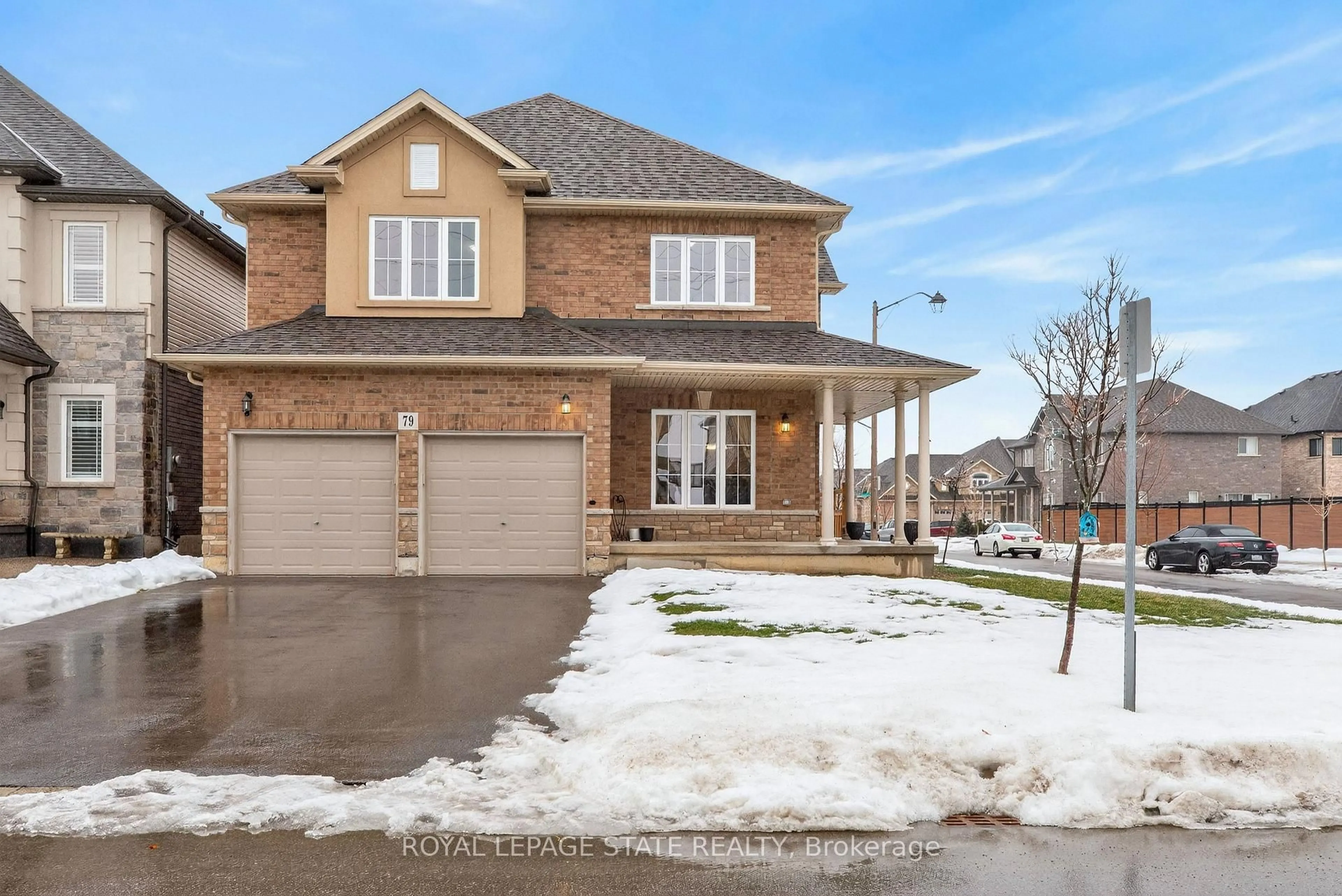 Home with brick exterior material, street for 79 Dolomiti Crt, Hamilton Ontario L0R 1P0